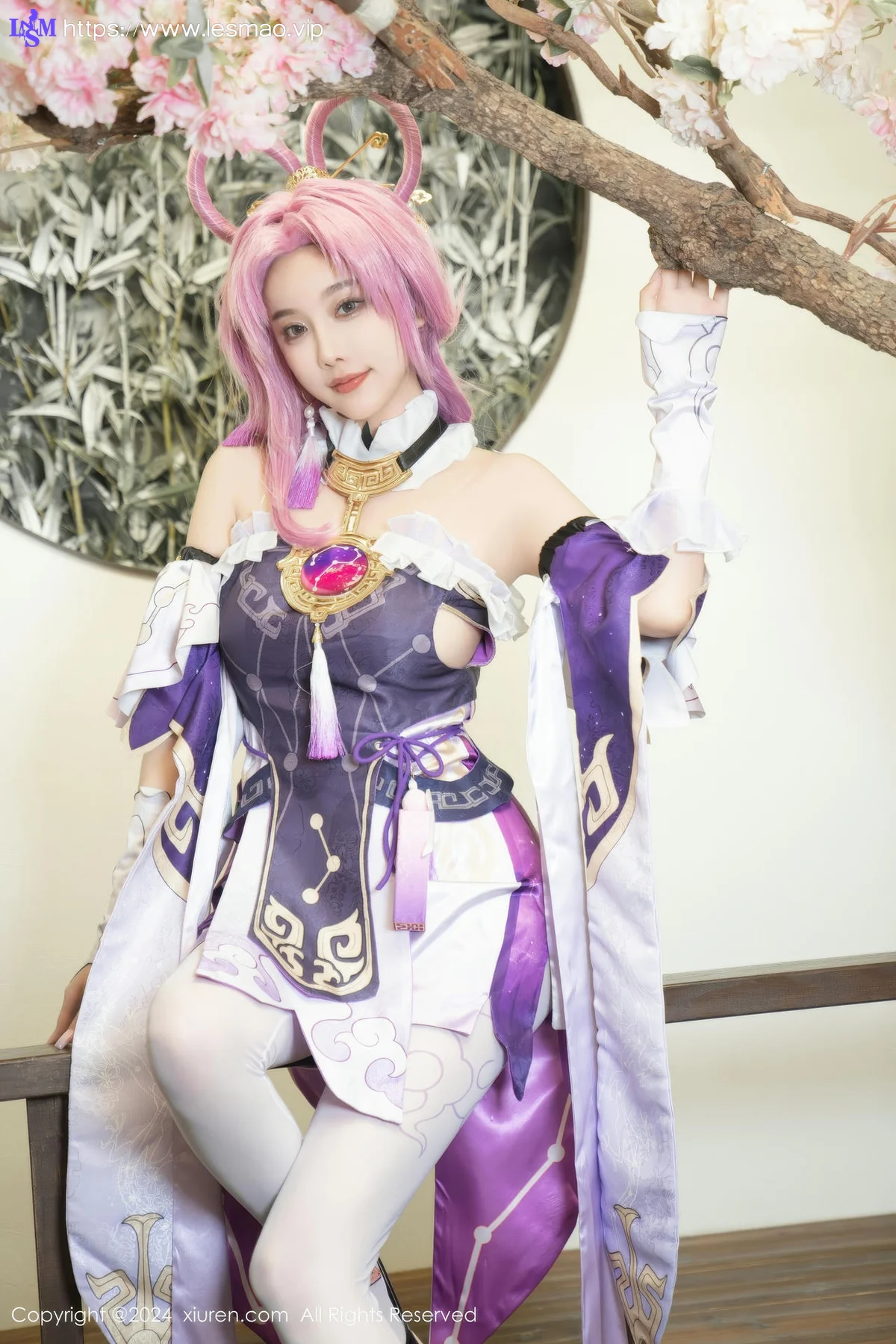 XiuRen 秀人 No.8943 杨晨晨Yome 紫色可爱风cosplay服装性感写真11 - 37