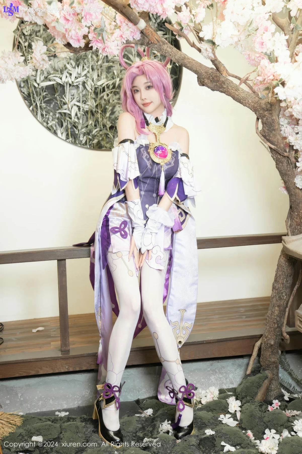 XiuRen 秀人 No.8943 杨晨晨Yome 紫色可爱风cosplay服装性感写真11 - 39