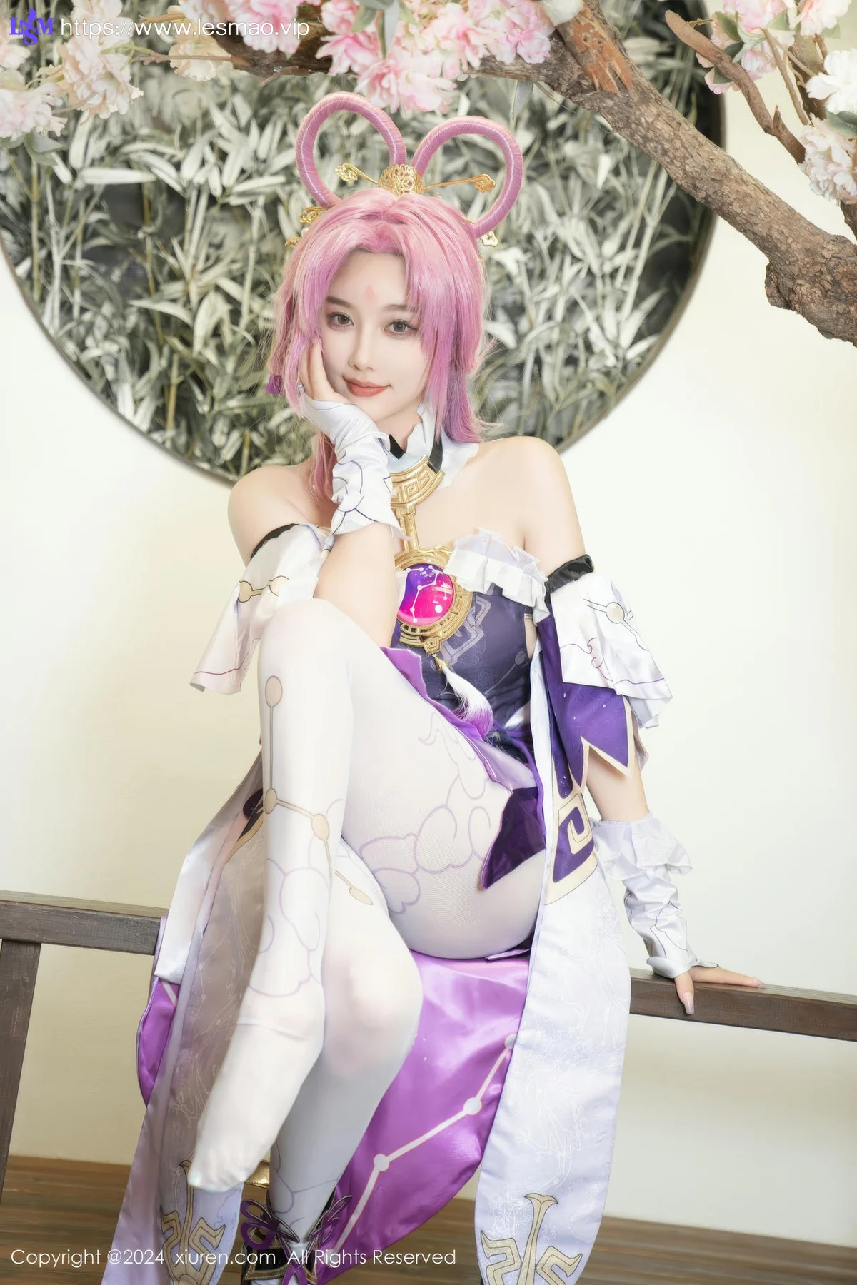 XiuRen 秀人 No.8943 杨晨晨Yome 紫色可爱风cosplay服装性感写真11 - 42