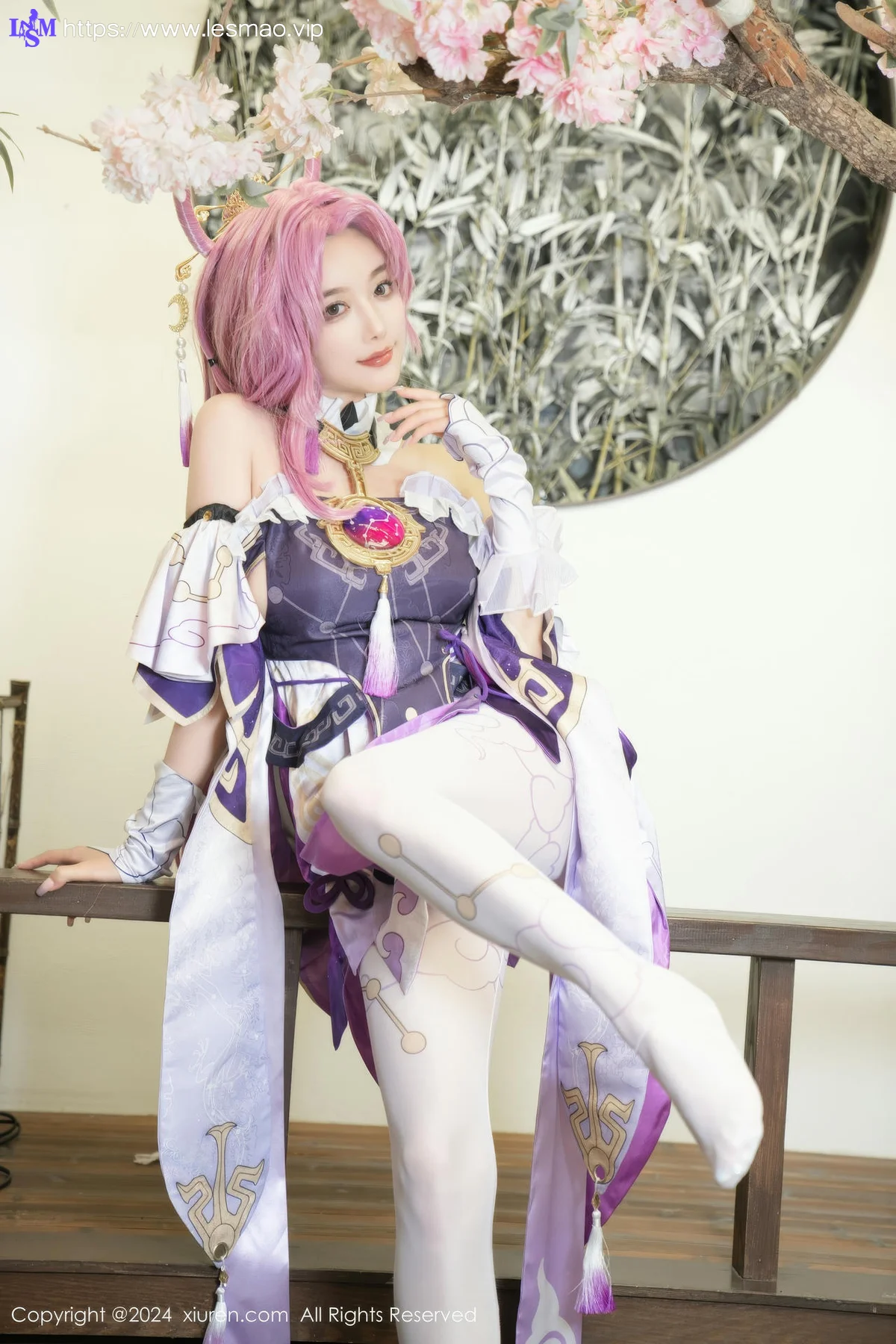 XiuRen 秀人 No.8943 杨晨晨Yome 紫色可爱风cosplay服装性感写真11 - 43