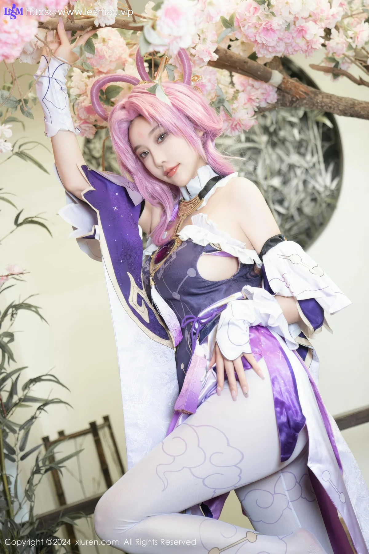 XiuRen 秀人 No.8943 杨晨晨Yome 紫色可爱风cosplay服装性感写真11 - 44