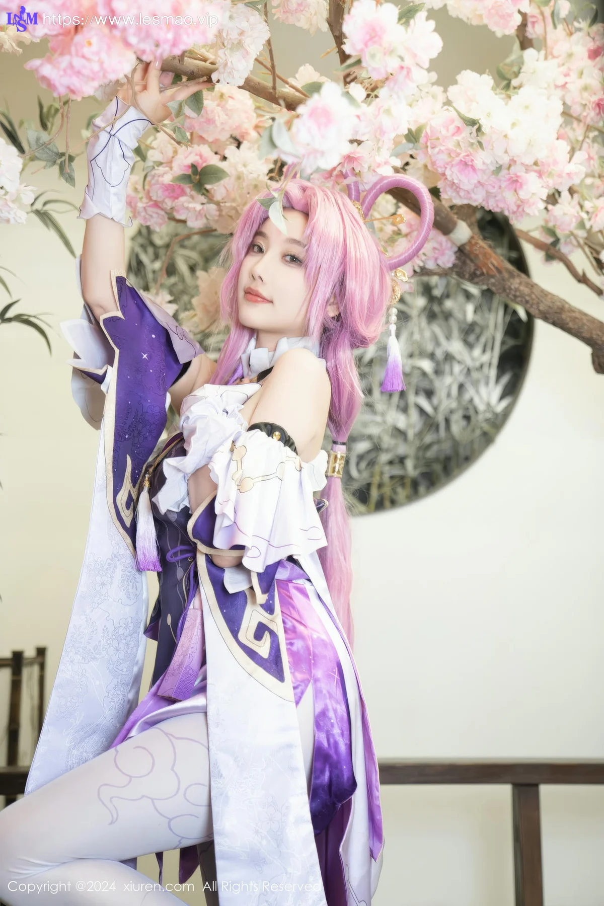 XiuRen 秀人 No.8943 杨晨晨Yome 紫色可爱风cosplay服装性感写真11 - 45