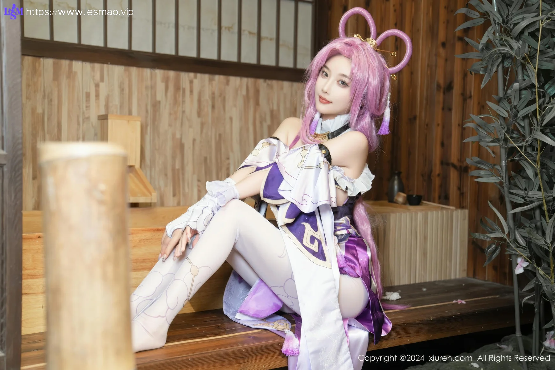 XiuRen 秀人 No.8943 杨晨晨Yome 紫色可爱风cosplay服装性感写真11 - 47