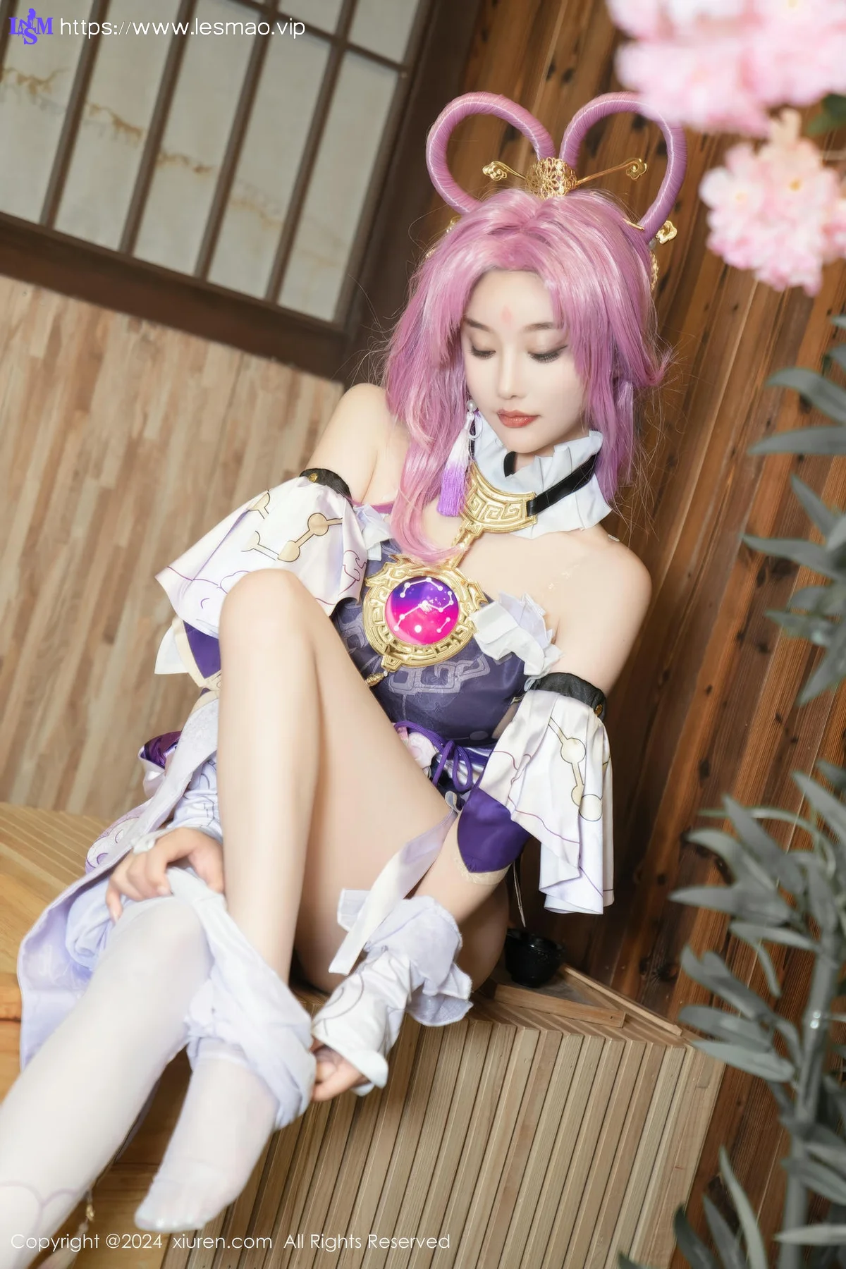 XiuRen 秀人 No.8943 杨晨晨Yome 紫色可爱风cosplay服装性感写真11 - 52