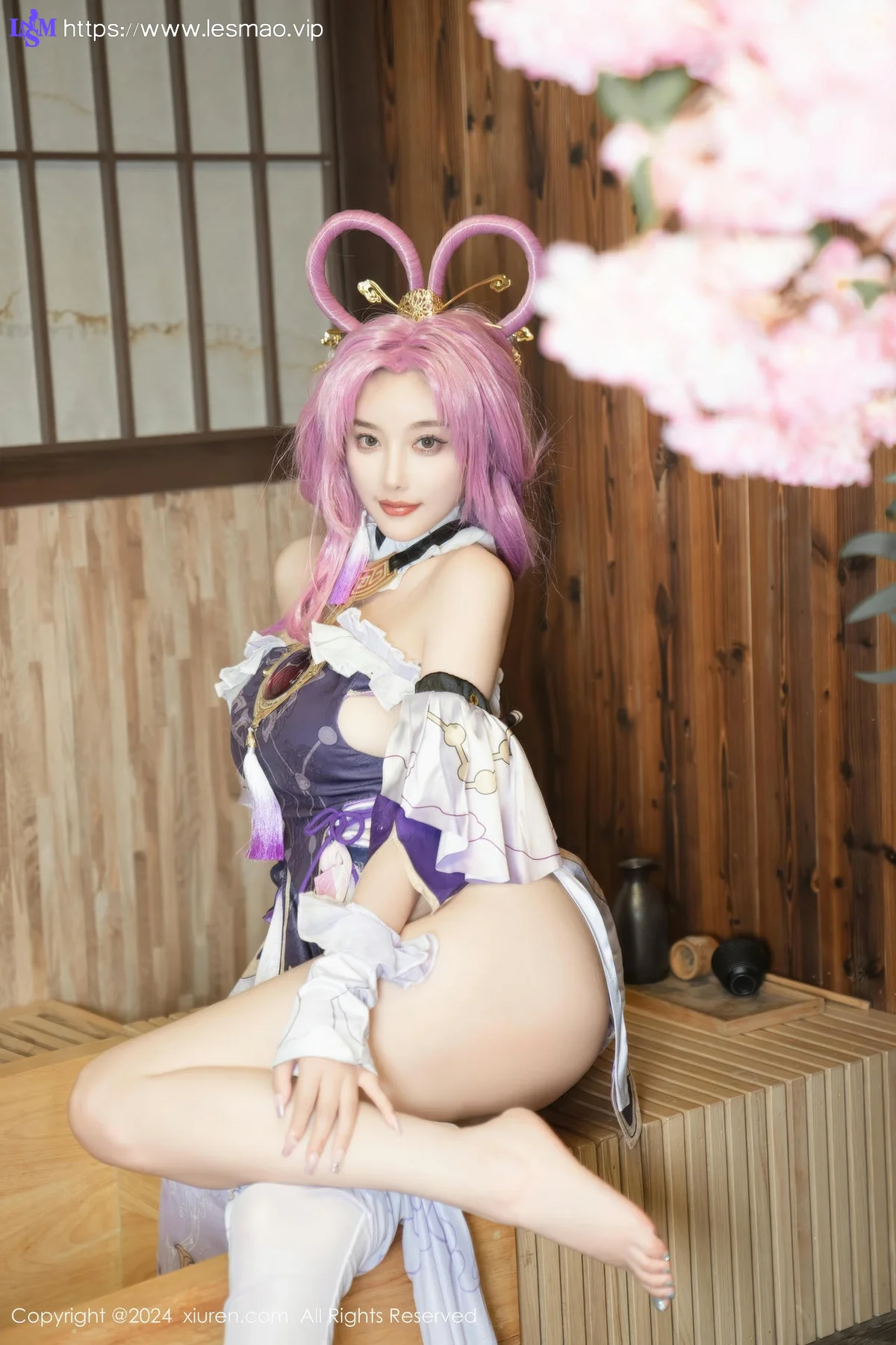 XiuRen 秀人 No.8943 杨晨晨Yome 紫色可爱风cosplay服装性感写真11 - 56