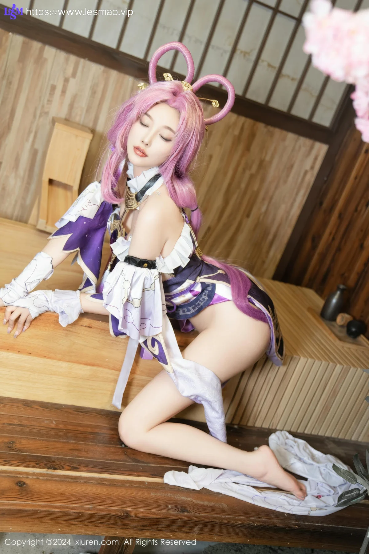 XiuRen 秀人 No.8943 杨晨晨Yome 紫色可爱风cosplay服装性感写真11 - 57