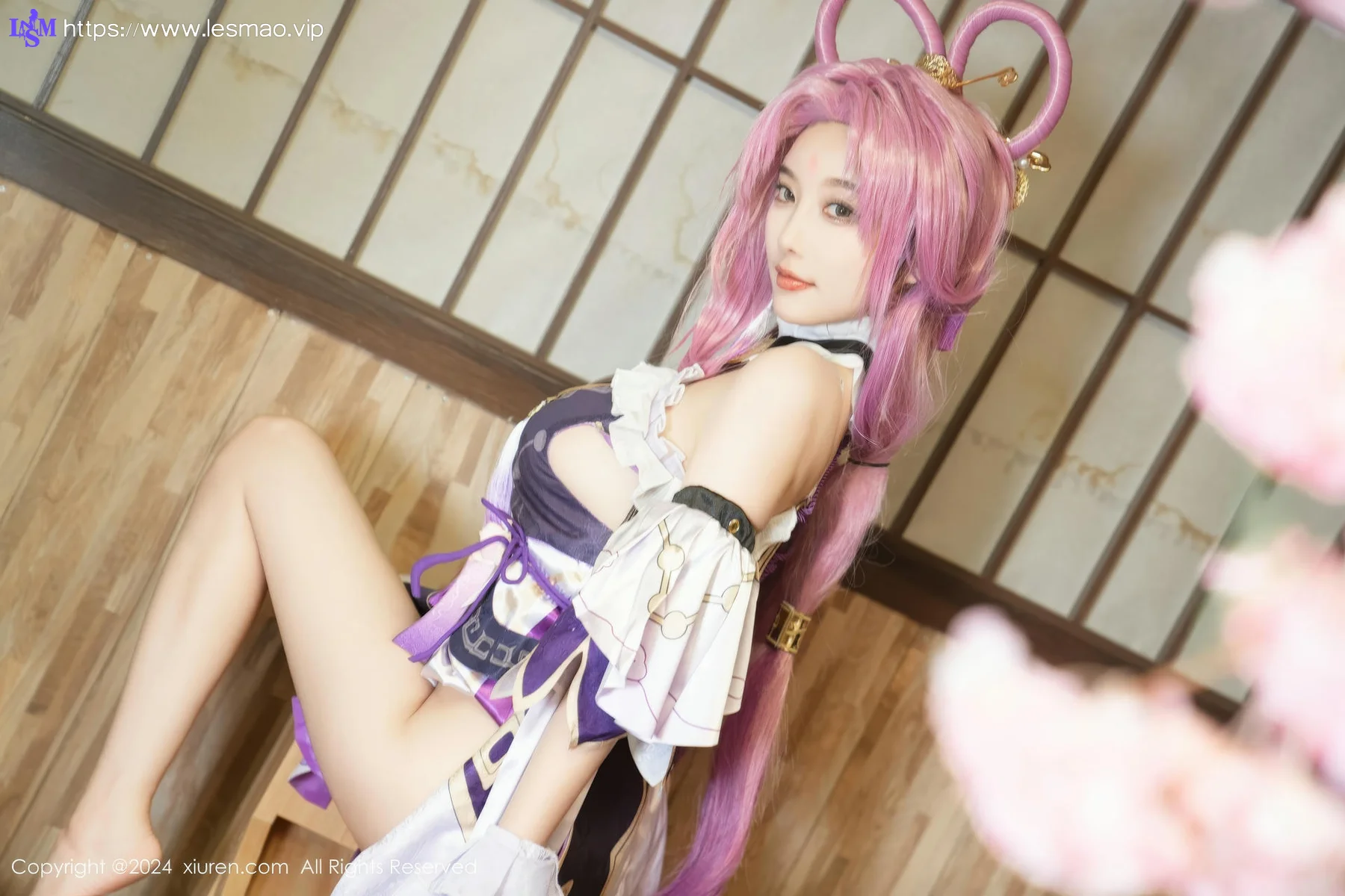 XiuRen 秀人 No.8943 杨晨晨Yome 紫色可爱风cosplay服装性感写真11 - 63