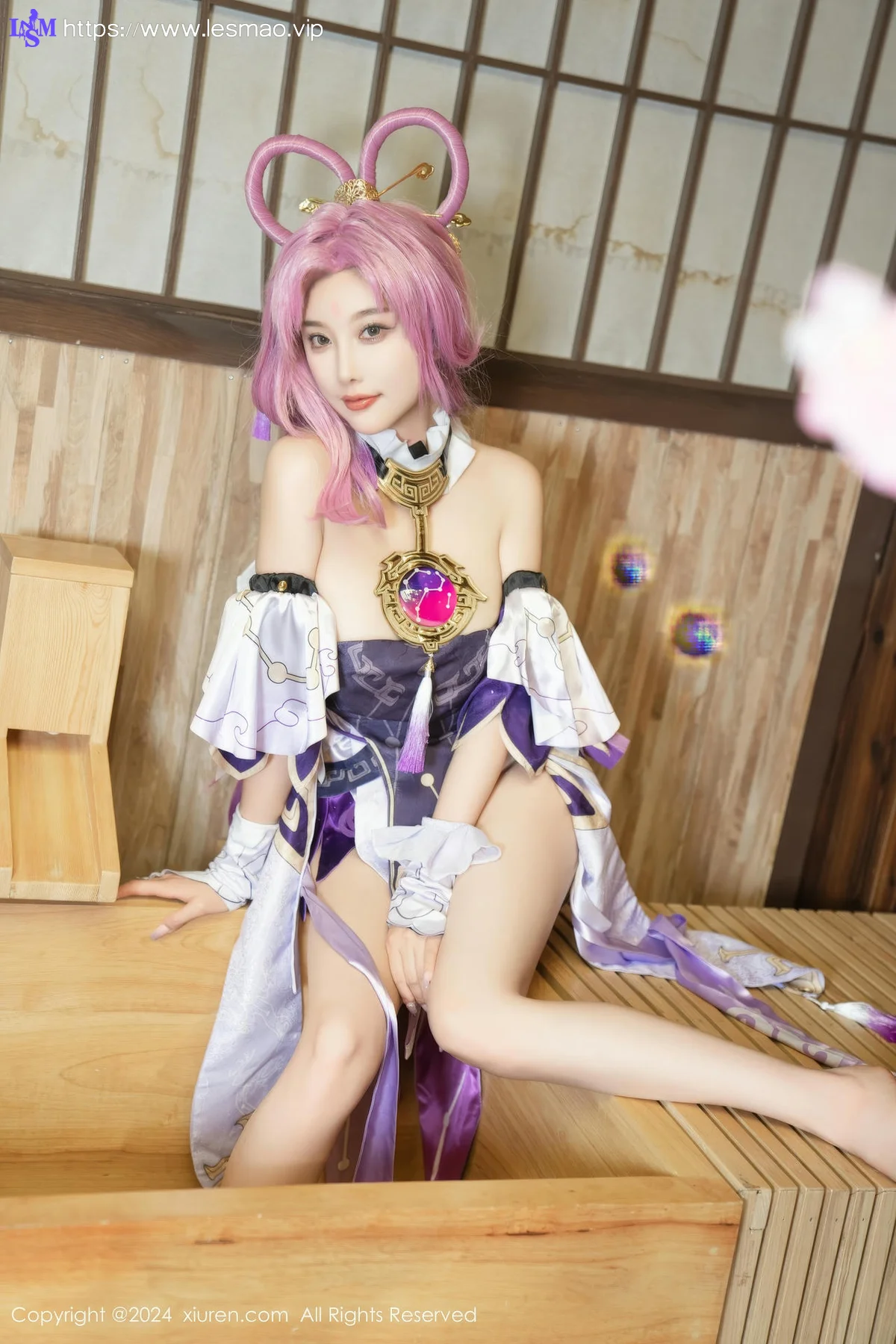 XiuRen 秀人 No.8943 杨晨晨Yome 紫色可爱风cosplay服装性感写真11 - 64