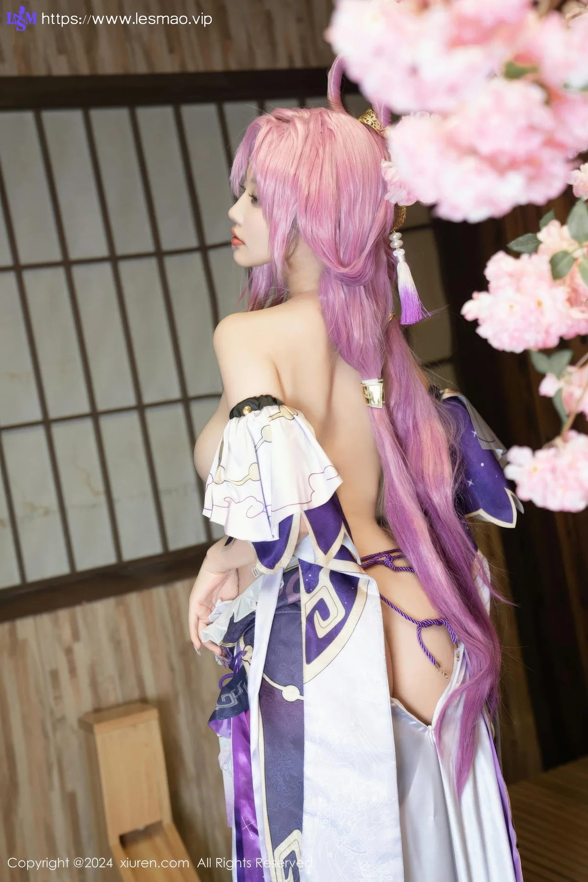 XiuRen 秀人 No.8943 杨晨晨Yome 紫色可爱风cosplay服装性感写真11 - 73