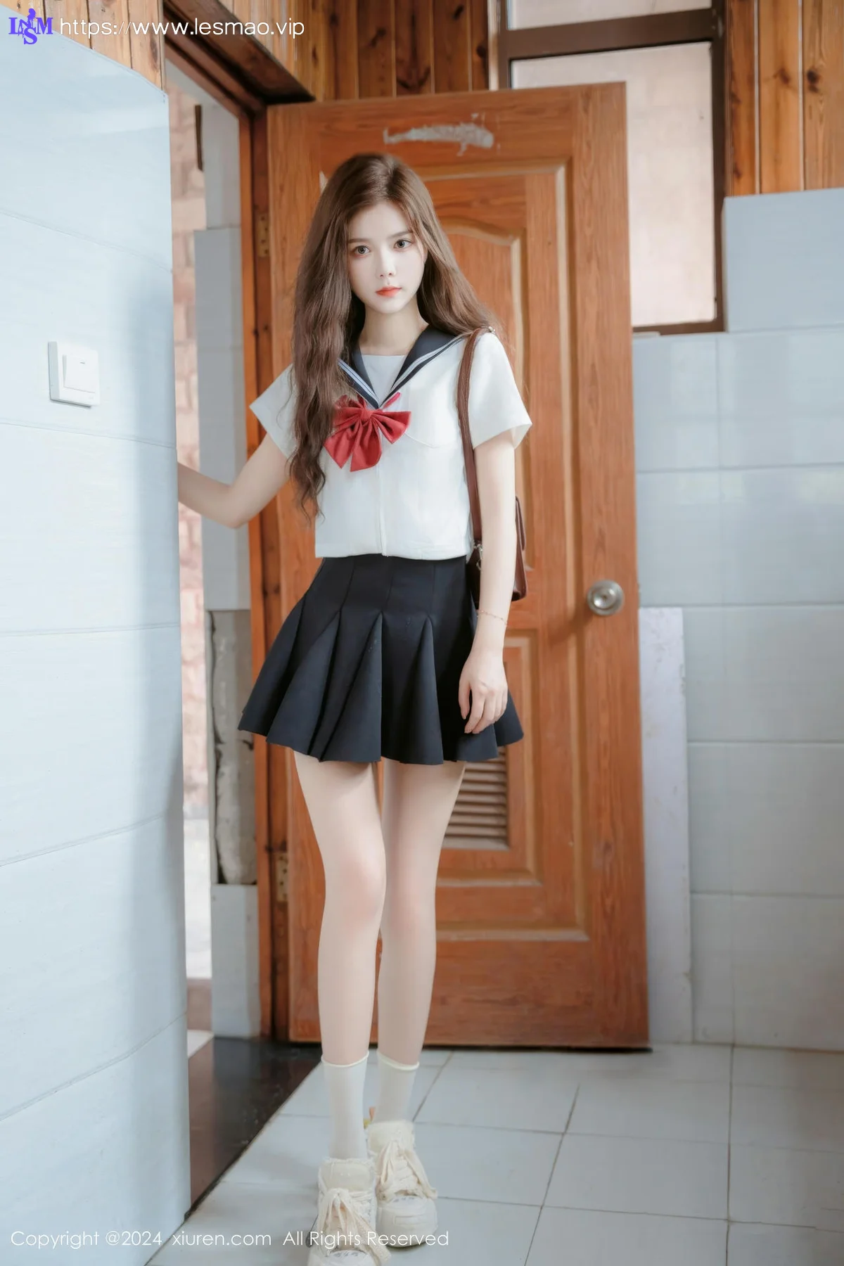 XiuRen 秀人 No.8948 拍黄瓜girl 首套写真JK制服22 - 21