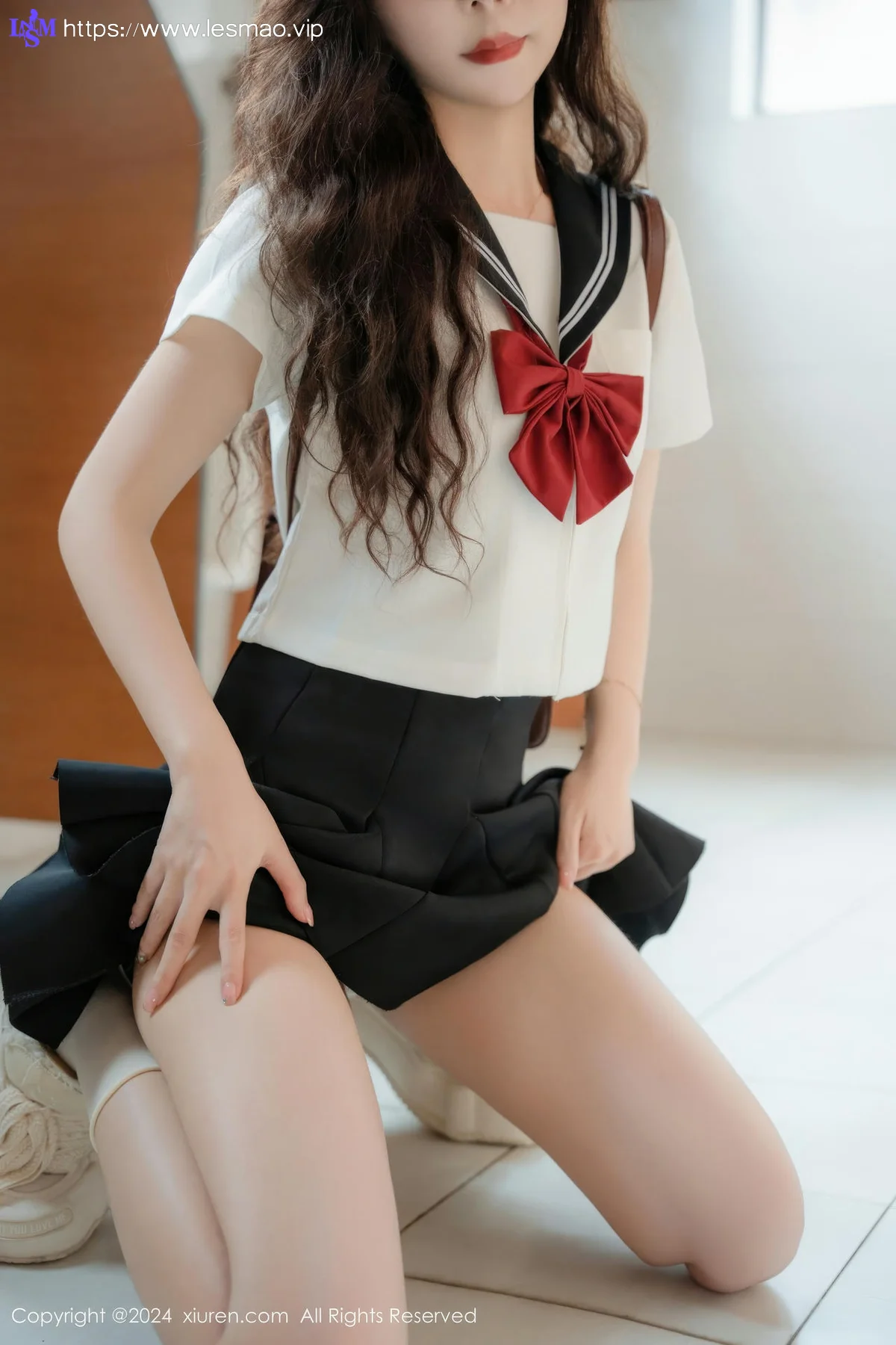 XiuRen 秀人 No.8948 拍黄瓜girl 首套写真JK制服22 - 27