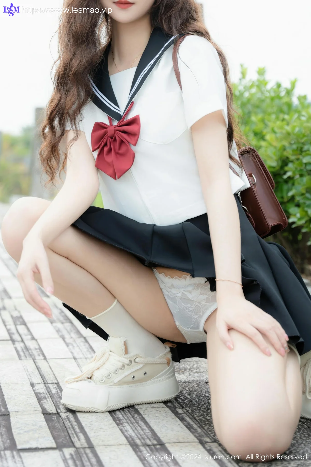 XiuRen 秀人 No.8948 拍黄瓜girl 首套写真JK制服22 - 39