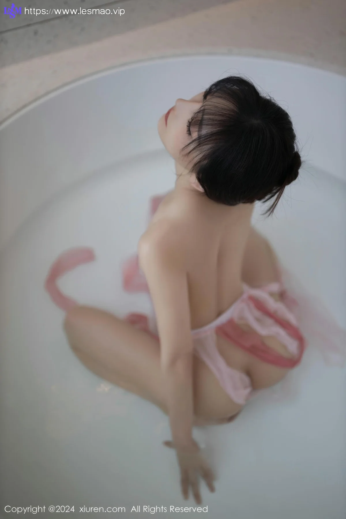 XiuRen 秀人 No.8954 陆萱萱 粉色薄纱裙性感写真 - 69