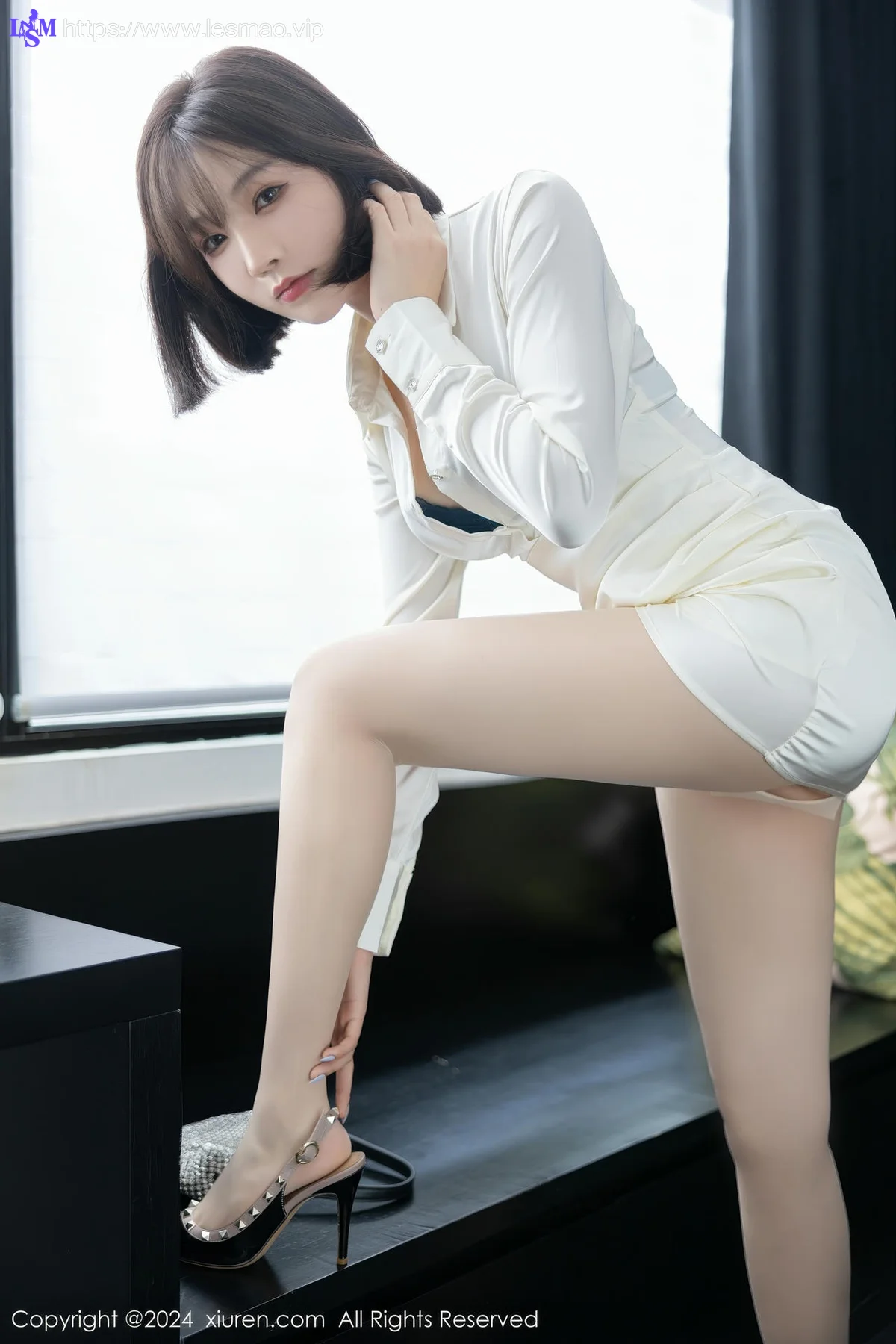 XiuRen 秀人 No.8963 徐莉芝Booty 白色连衣短裙性感写真2 - 12