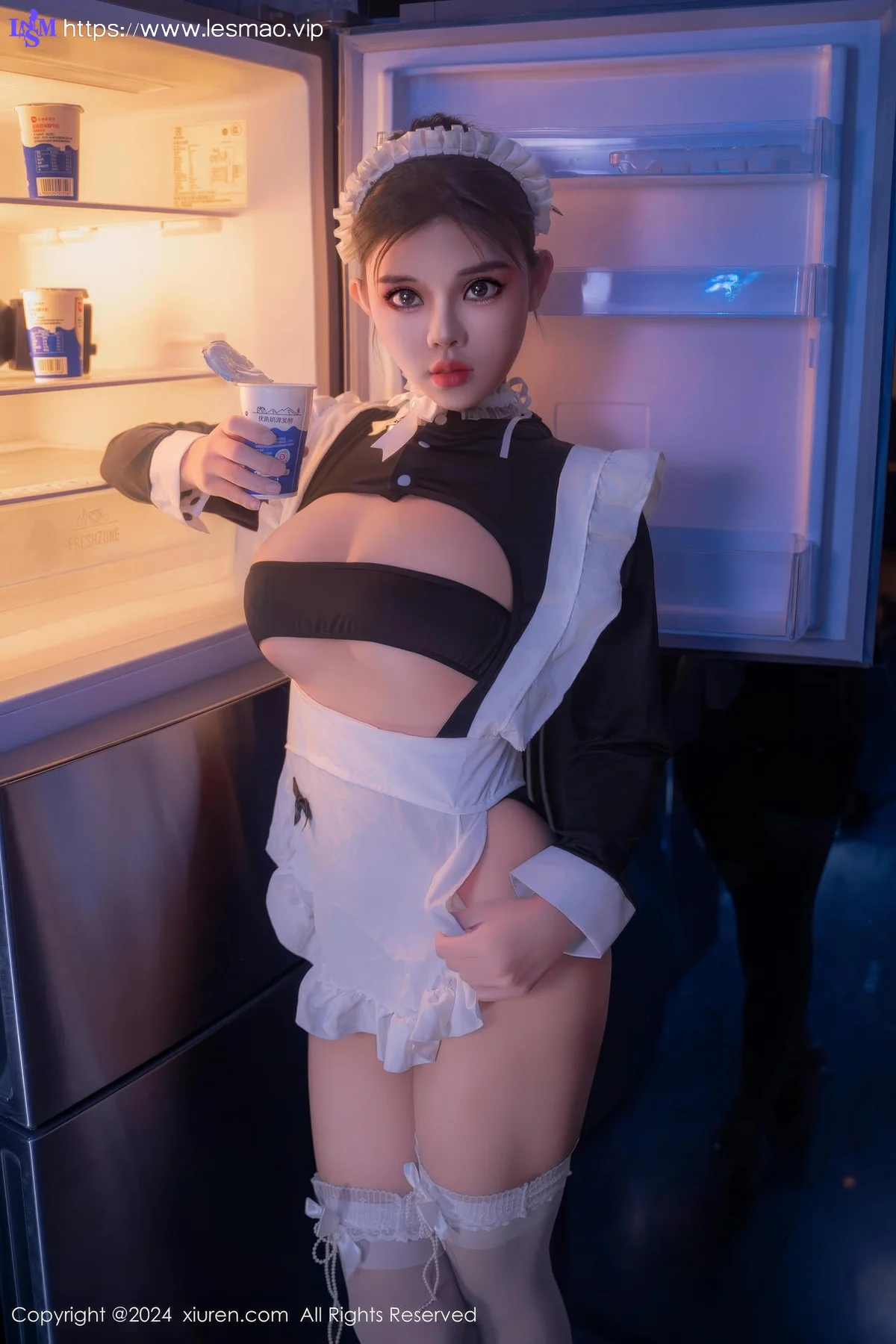 XiuRen 秀人 No.8966 小童颜 首套写真娇小女仆半夜偷吃 - 11