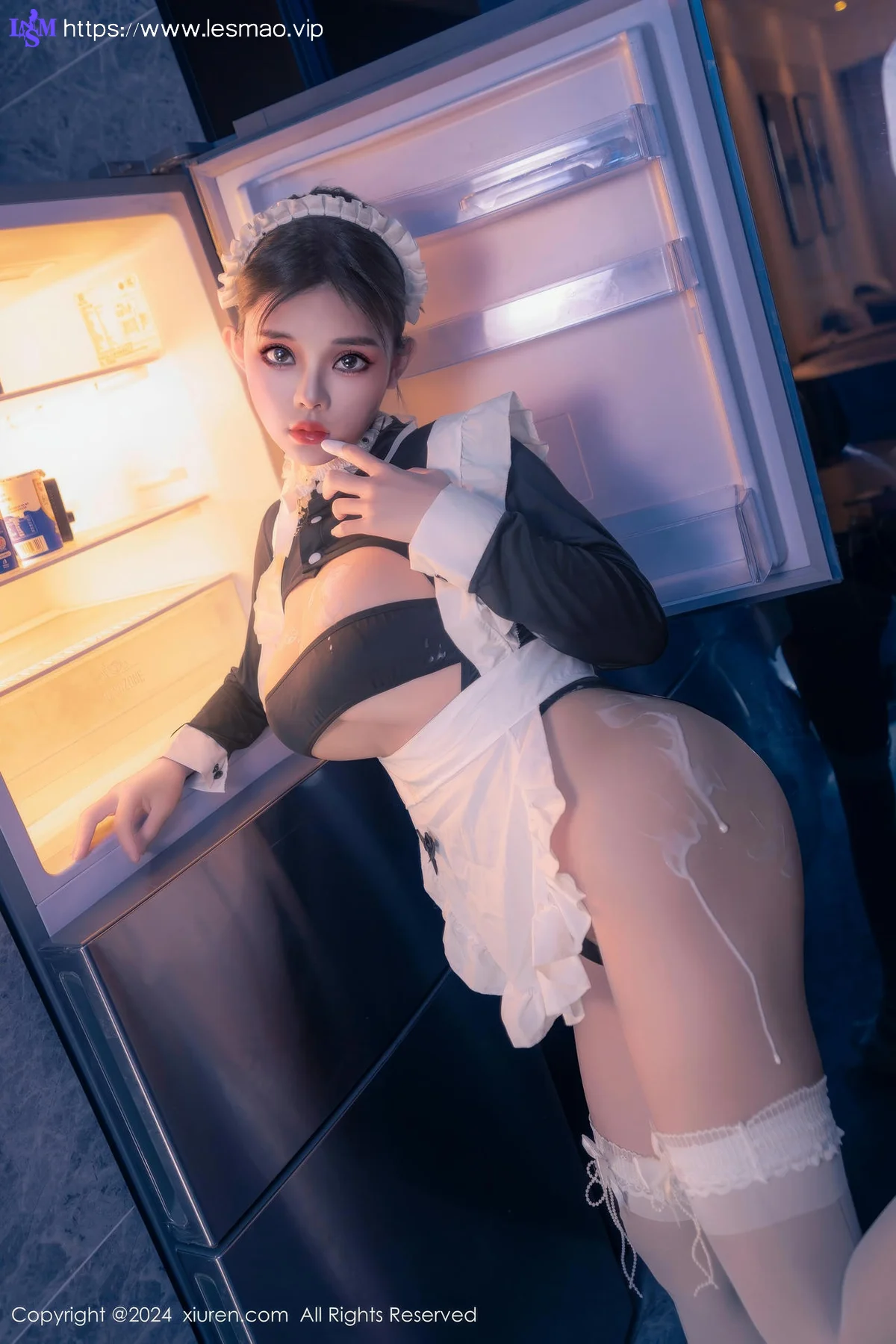 XiuRen 秀人 No.8966 小童颜 首套写真娇小女仆半夜偷吃 - 17