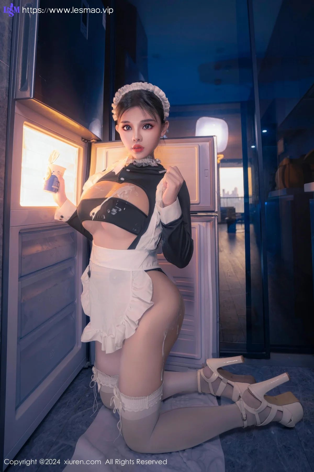 XiuRen 秀人 No.8966 小童颜 首套写真娇小女仆半夜偷吃 - 25