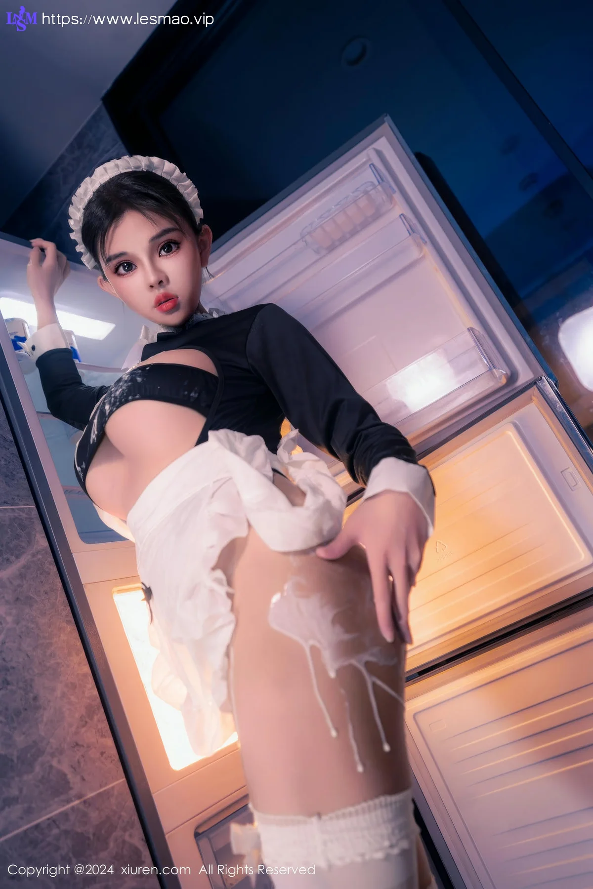 XiuRen 秀人 No.8966 小童颜 首套写真娇小女仆半夜偷吃 - 39