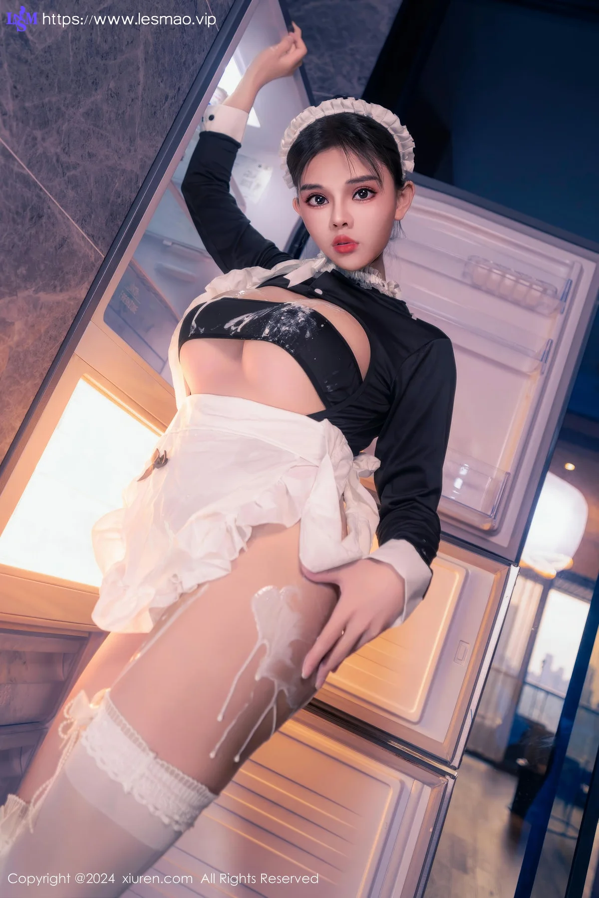 XiuRen 秀人 No.8966 小童颜 首套写真娇小女仆半夜偷吃 - 40