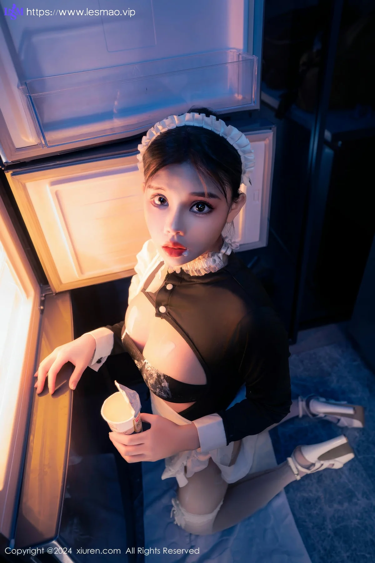 XiuRen 秀人 No.8966 小童颜 首套写真娇小女仆半夜偷吃 - 55
