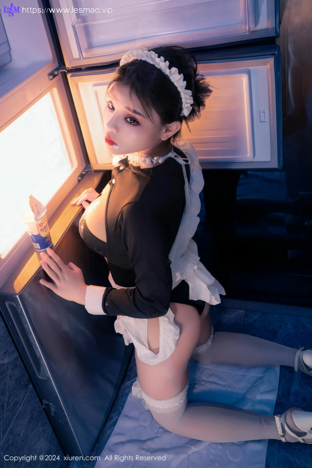 XiuRen 秀人 No.8966 小童颜 首套写真娇小女仆半夜偷吃 - 56