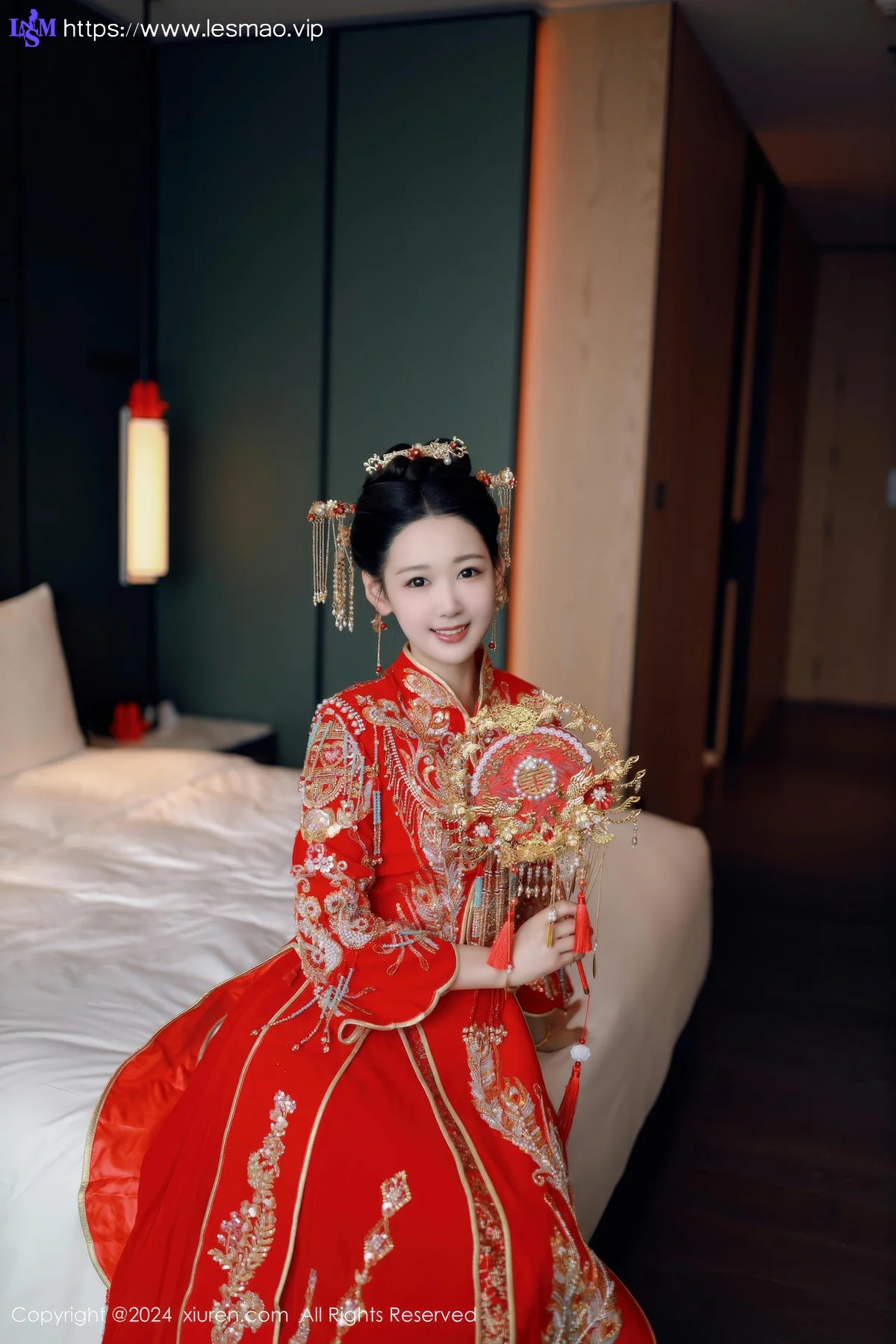 XiuRen 秀人 No.8972 唐安琪 红色新娘服饰迪拜旅拍111 - 12