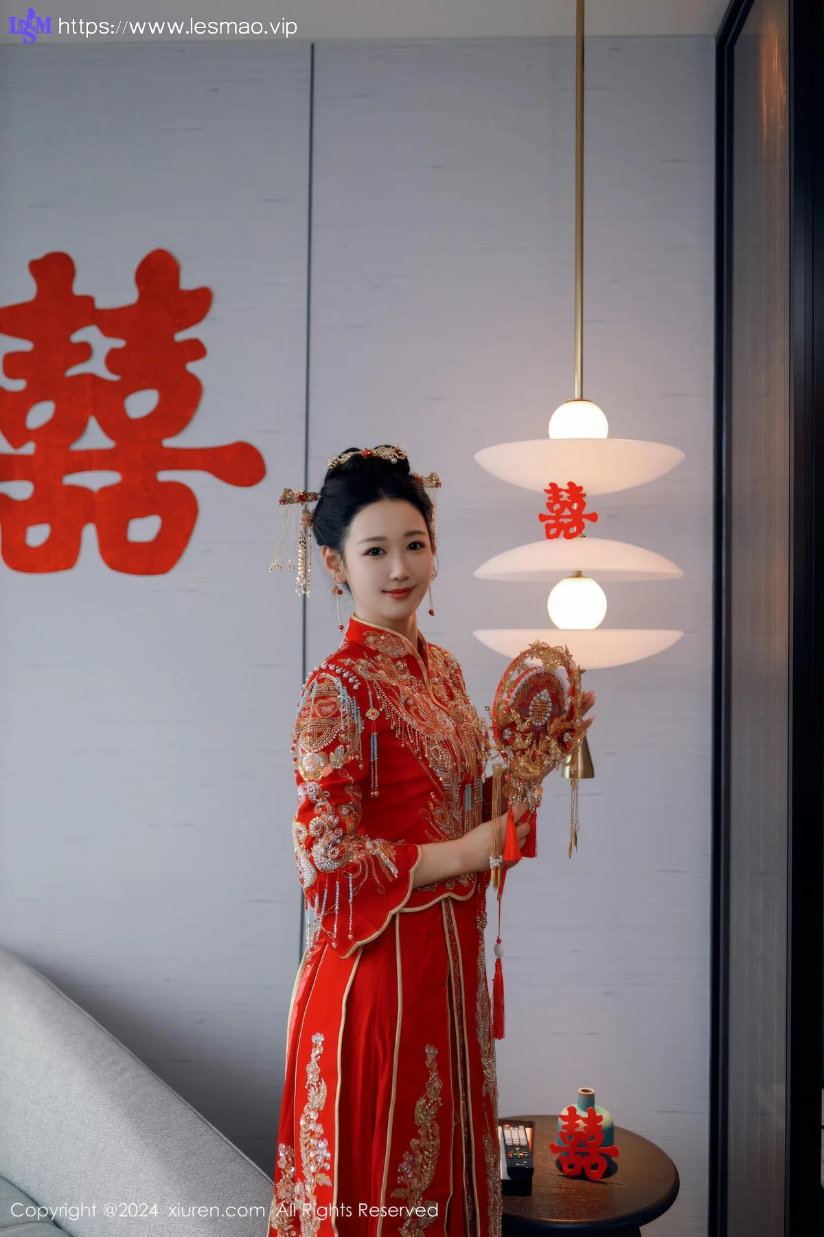 XiuRen 秀人 No.8972 唐安琪 红色新娘服饰迪拜旅拍111 - 15
