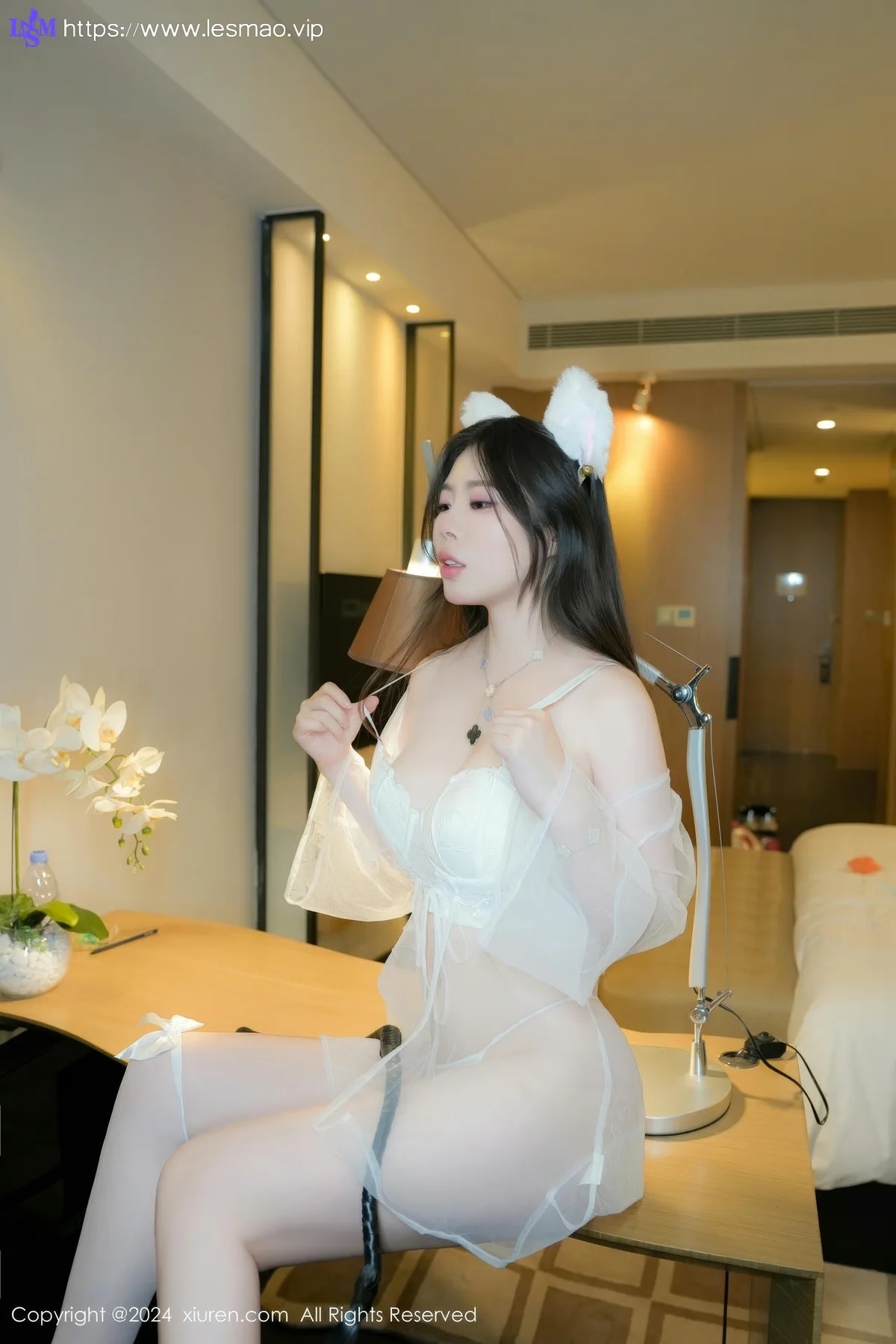 XiuRen 秀人 No.8975 白茹雪abby 白色情趣猫耳朵性感写真1 - 29