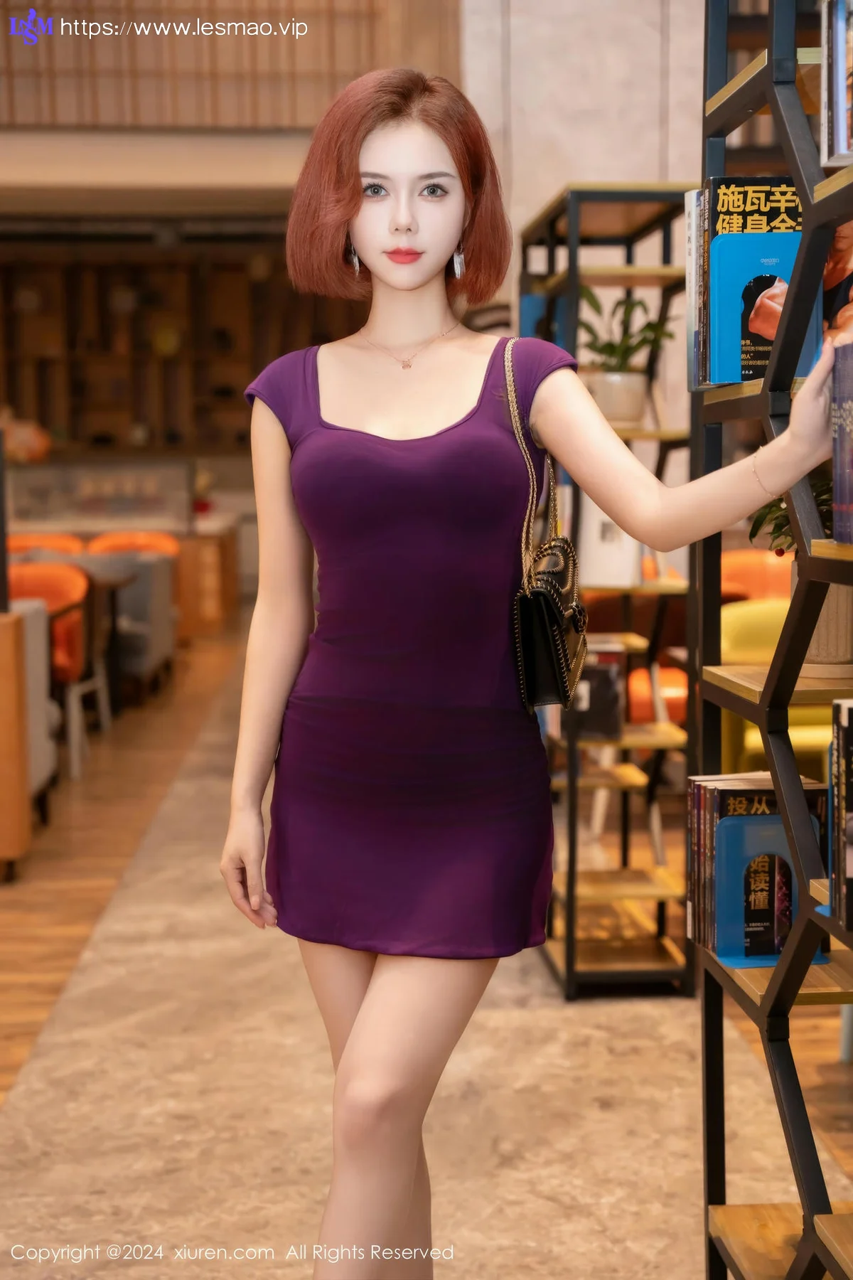 XiuRen 秀人 No.8978 白芷yy 紫色连衣短裙性感写真3 - 21