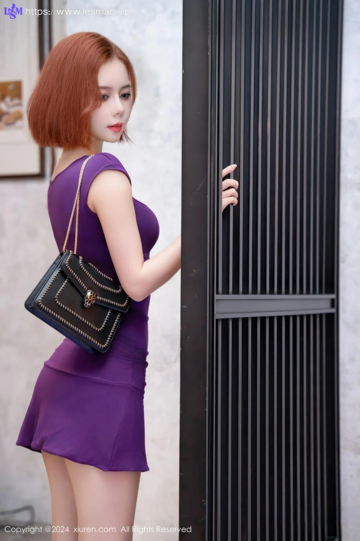 XiuRen 秀人 No.8978 白芷yy 紫色连衣短裙性感写真3 - 24