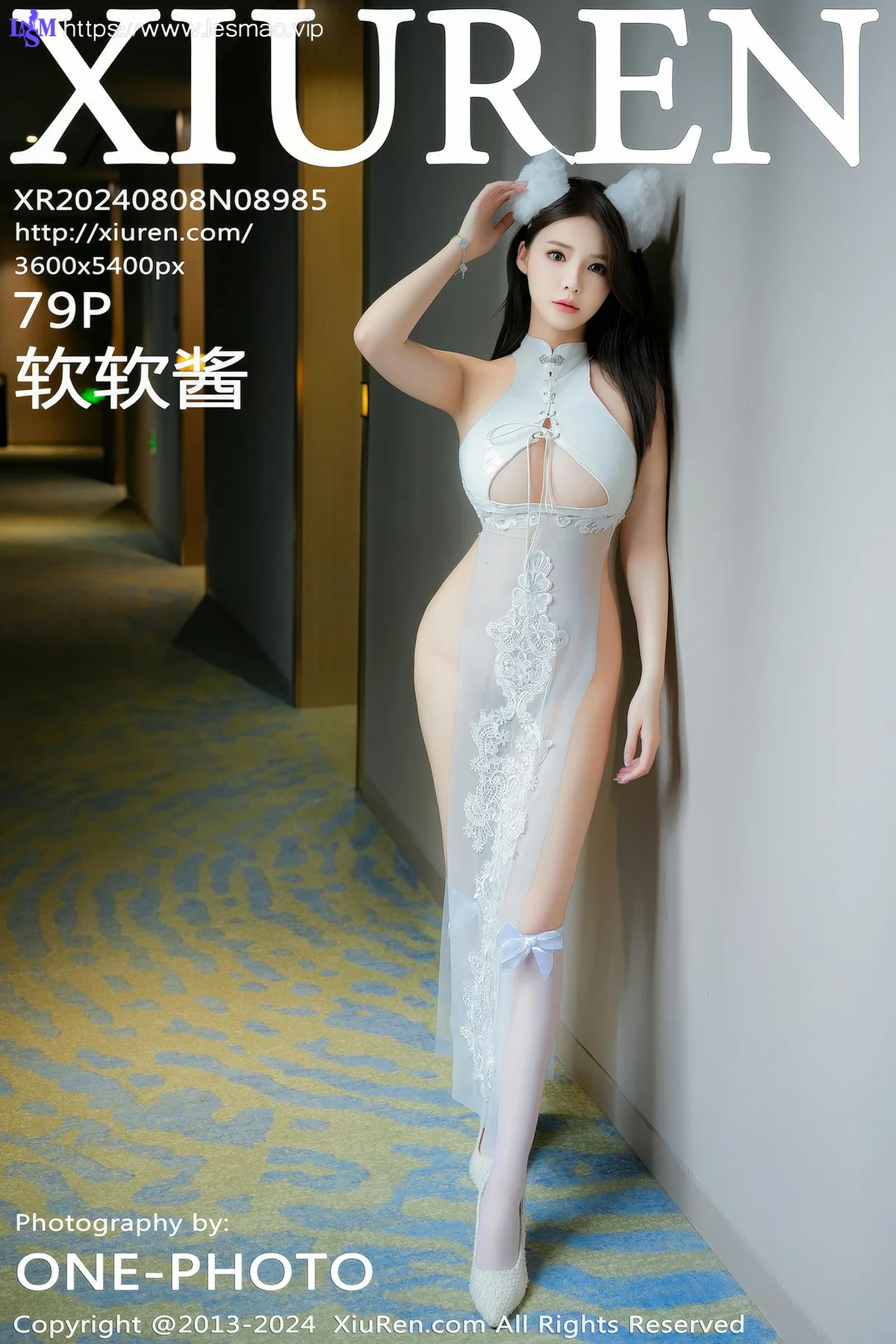 XiuRen 秀人 No.8985 软软酱 白色情趣内衣性感写真 - 80