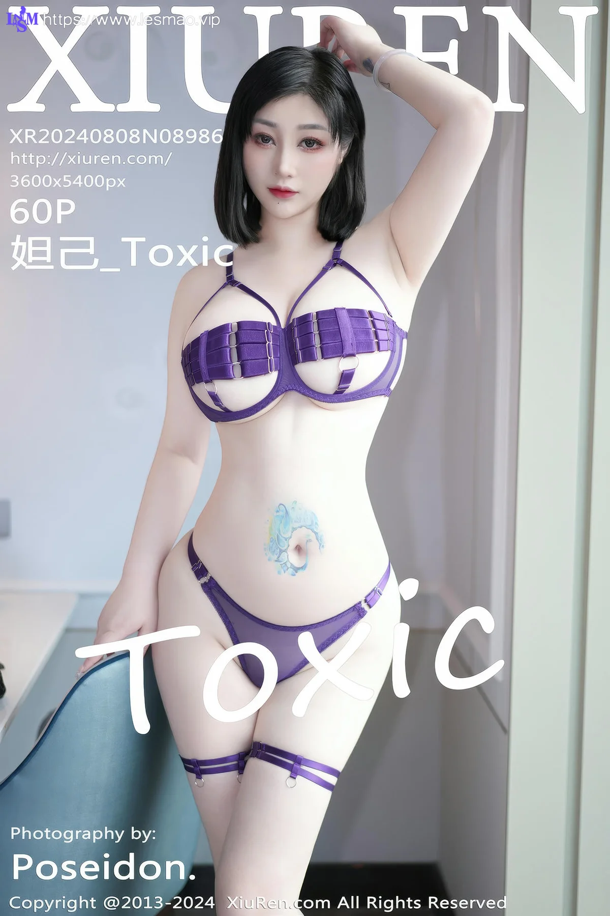 XiuRen 秀人 No.8986 妲己_Toxic 紫色情趣内衣性感写真1 - 61