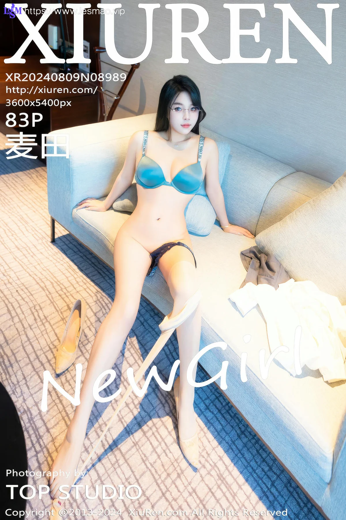 XiuRen 秀人 No.8989 麦田 首套写真白色OL2 - 84