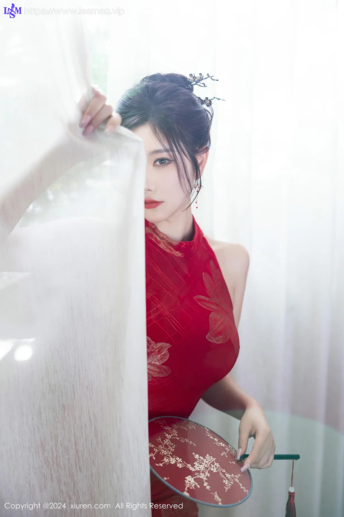 XiuRen 秀人 No.8996 杨晨晨Yome 红色旗袍性感写真1 - 42
