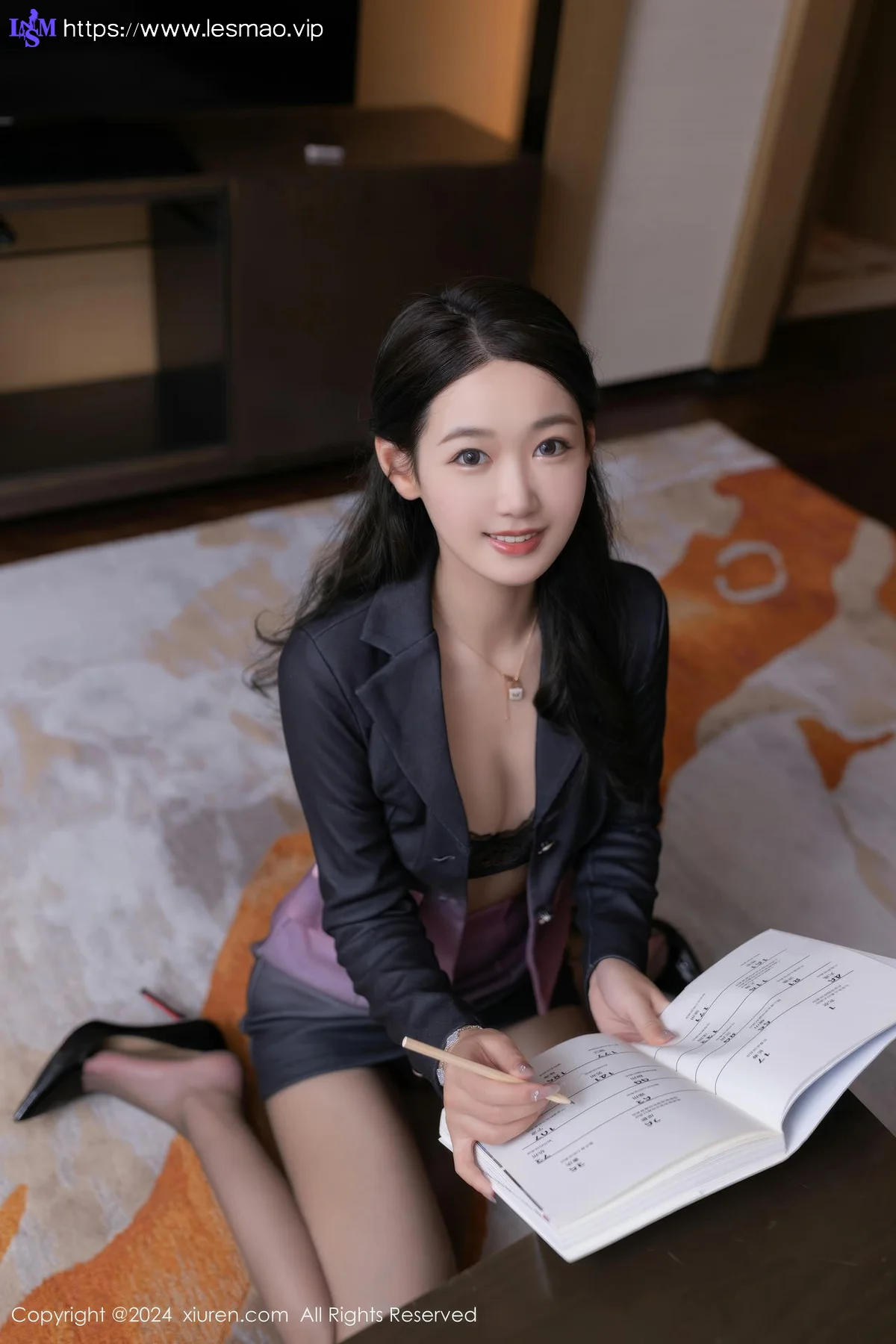 XiuRen 秀人 No.9004 唐安琪 紫色套装性感写真11 - 12