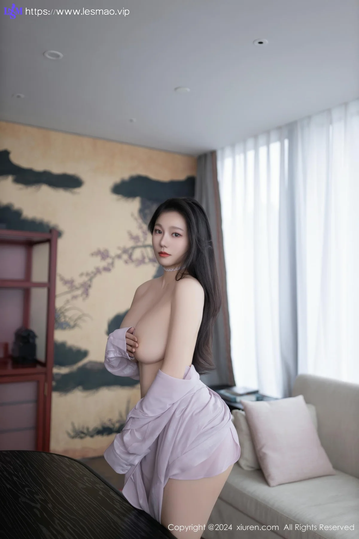 XiuRen 秀人 No.9009 安然anran 黄色内衣性感写真11 - 77