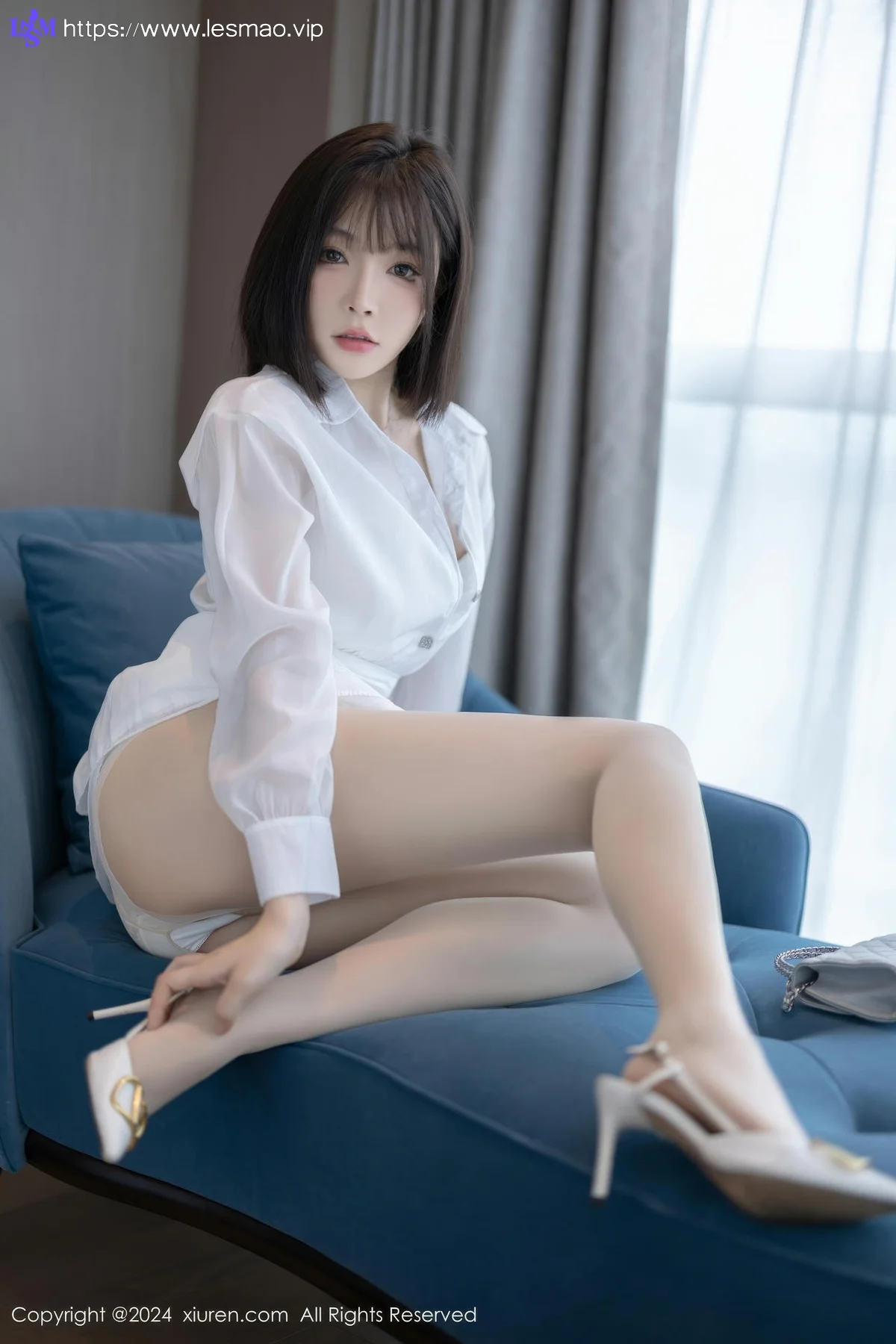 XiuRen 秀人 No.9020 徐莉芝Booty 白色连衣短裙性感写真1 - 19