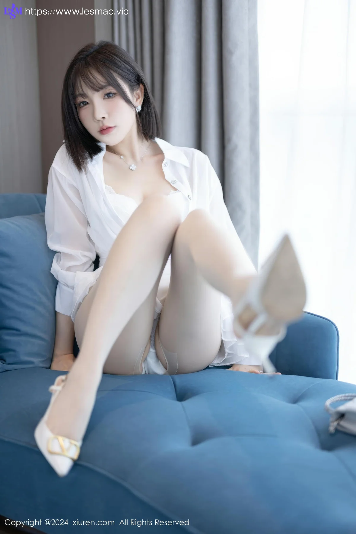XiuRen 秀人 No.9020 徐莉芝Booty 白色连衣短裙性感写真1 - 23