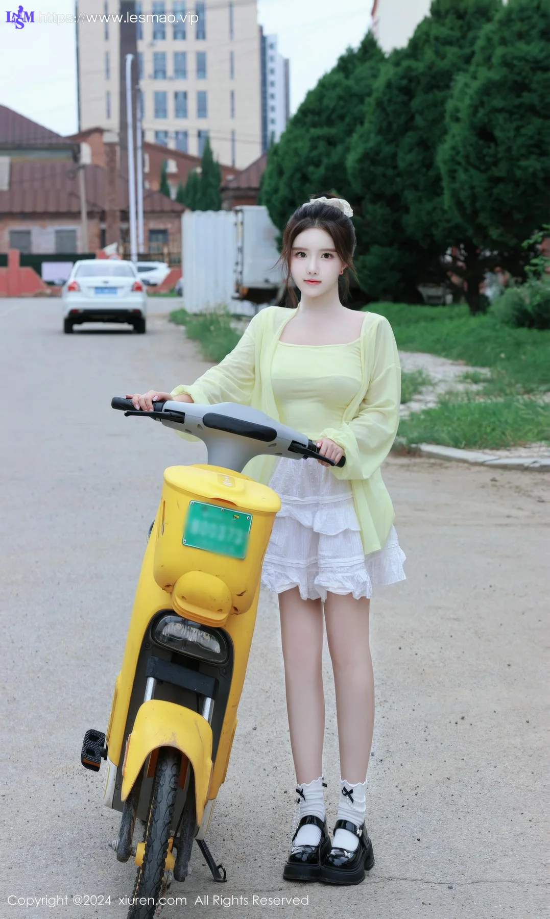 XiuRen 秀人 No.9024 小薯条nienie 共享电动车主题拍摄性感写真11 - 30