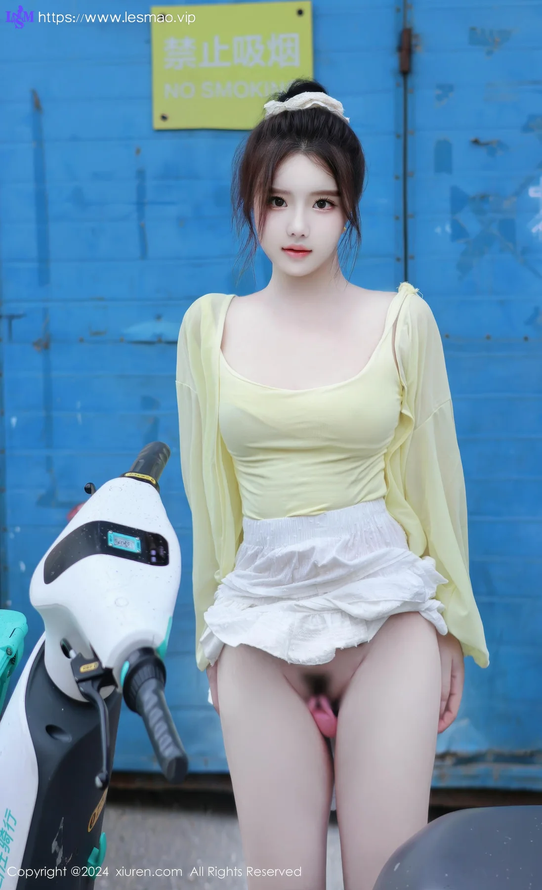 XiuRen 秀人 No.9024 小薯条nienie 共享电动车主题拍摄性感写真11 - 40