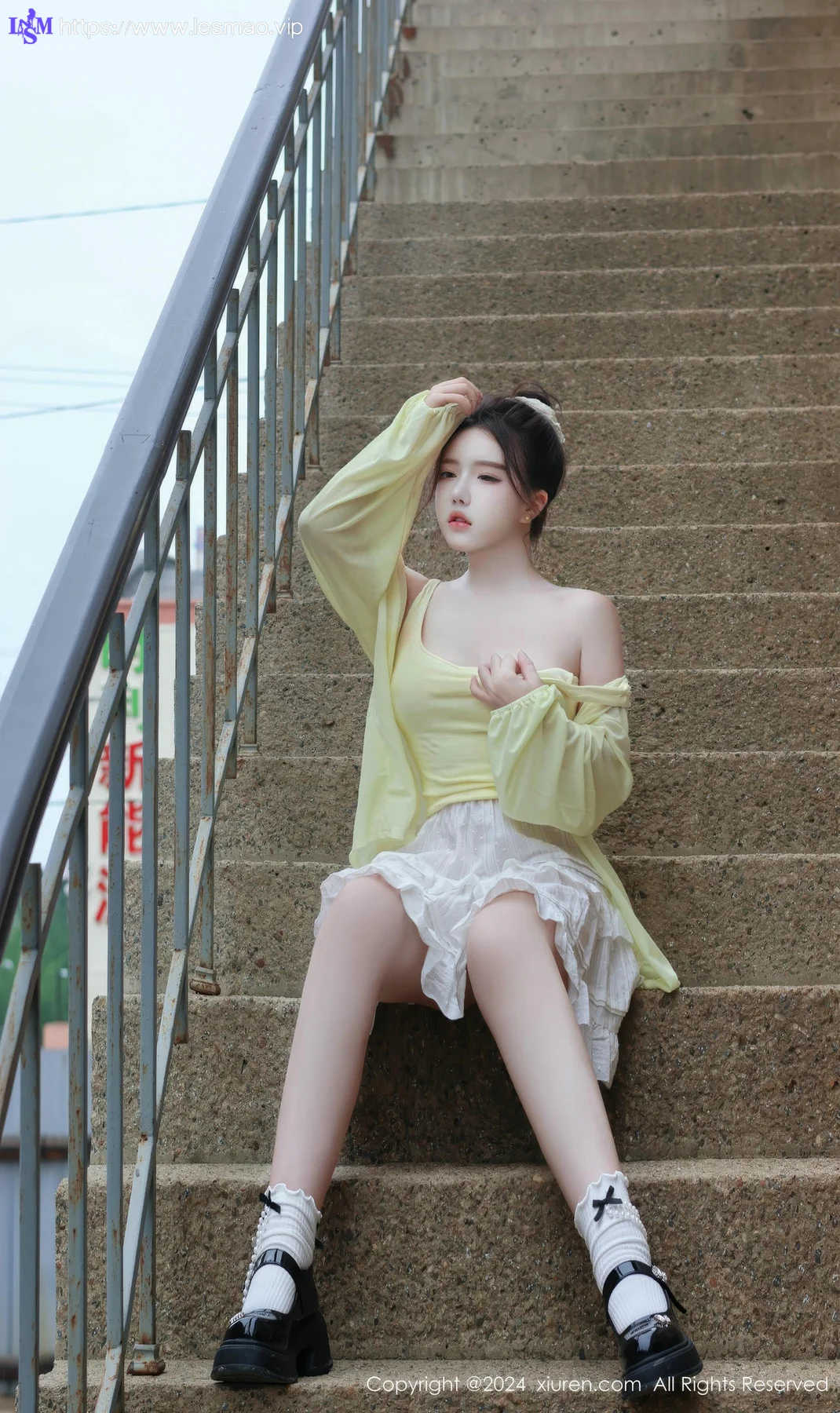 XiuRen 秀人 No.9024 小薯条nienie 共享电动车主题拍摄性感写真11 - 52