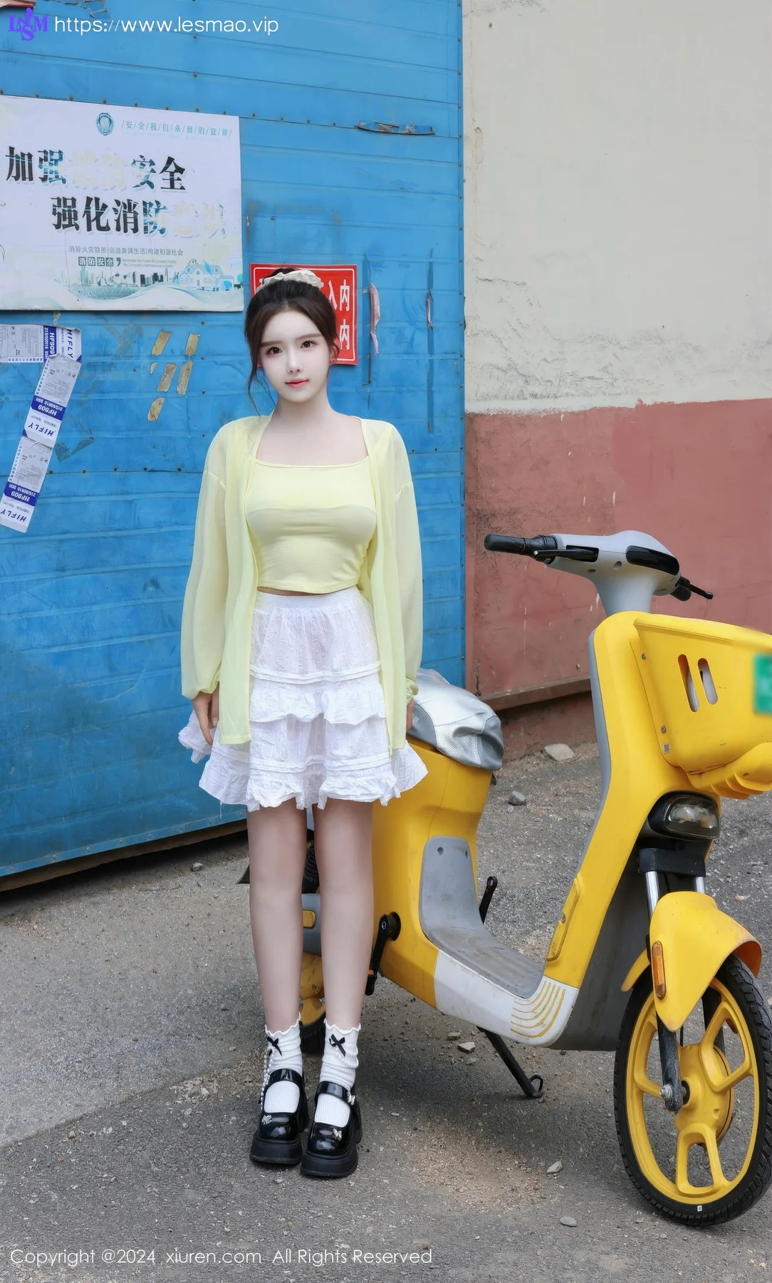 XiuRen 秀人 No.9024 小薯条nienie 共享电动车主题拍摄性感写真11 - 53