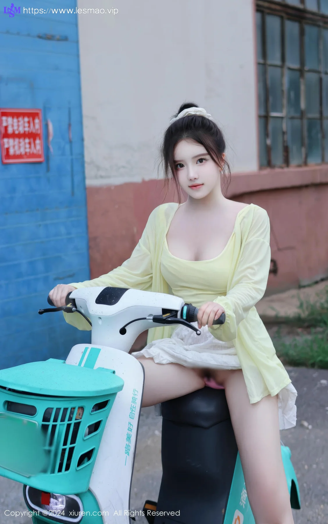 XiuRen 秀人 No.9024 小薯条nienie 共享电动车主题拍摄性感写真11 - 60