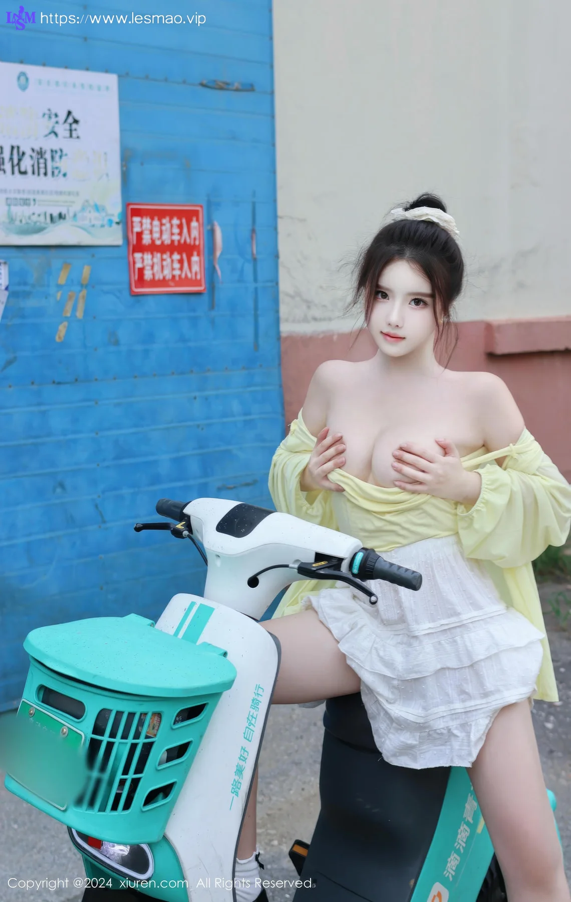 XiuRen 秀人 No.9024 小薯条nienie 共享电动车主题拍摄性感写真11 - 72