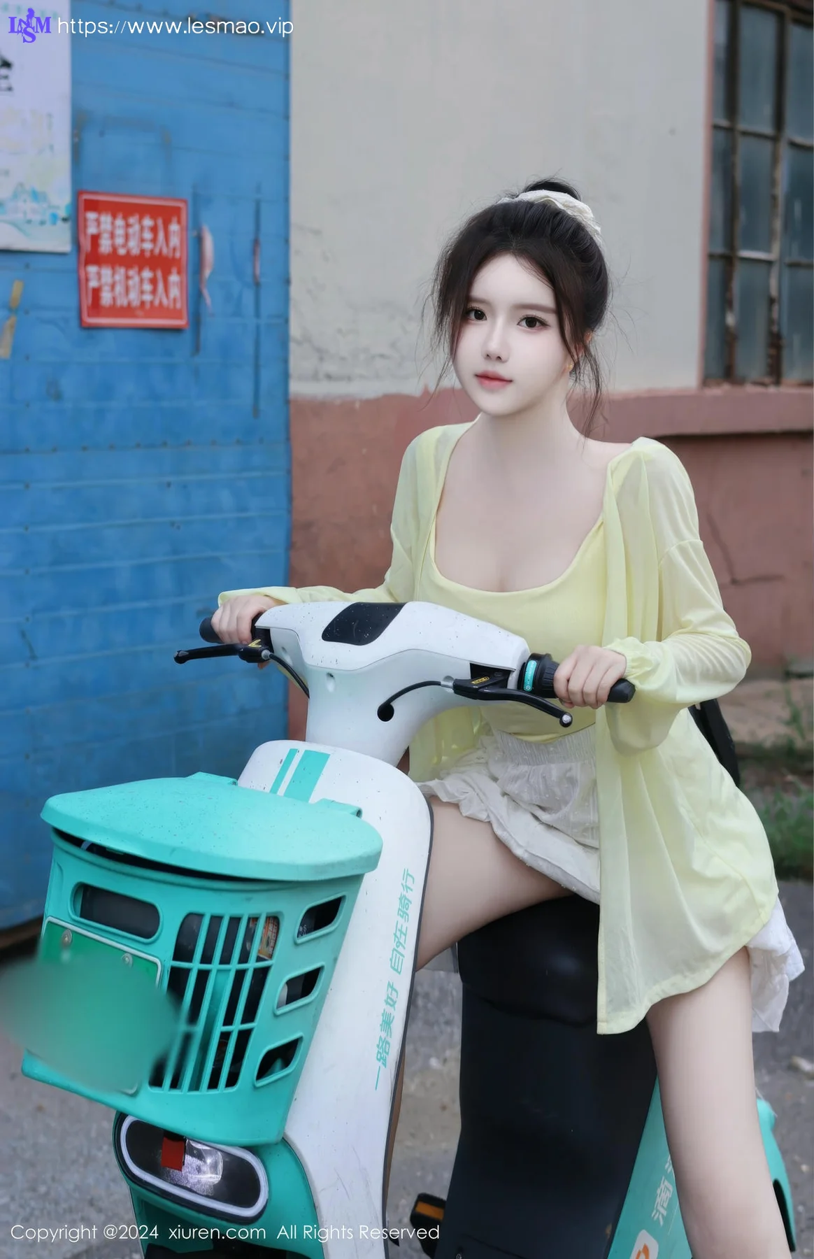 XiuRen 秀人 No.9024 小薯条nienie 共享电动车主题拍摄性感写真11 - 80