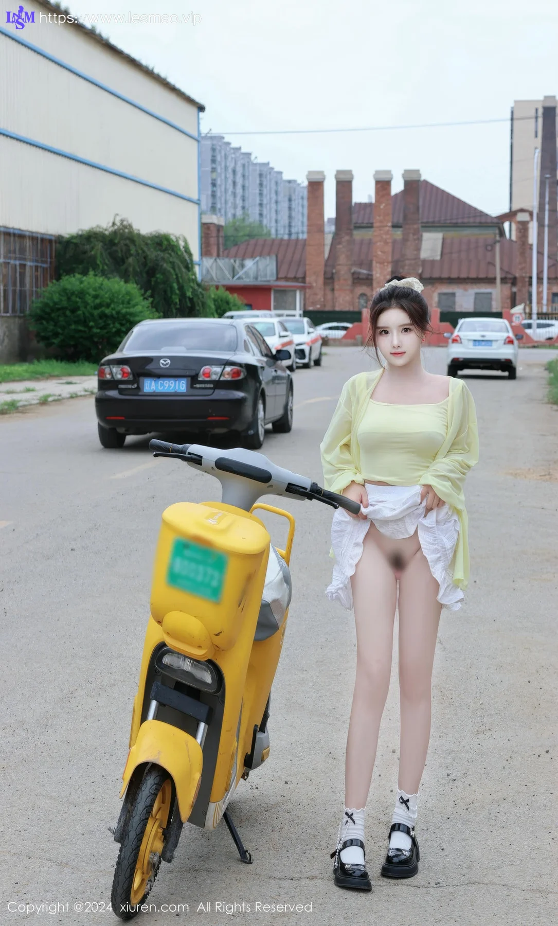 XiuRen 秀人 No.9024 小薯条nienie 共享电动车主题拍摄性感写真11 - 81