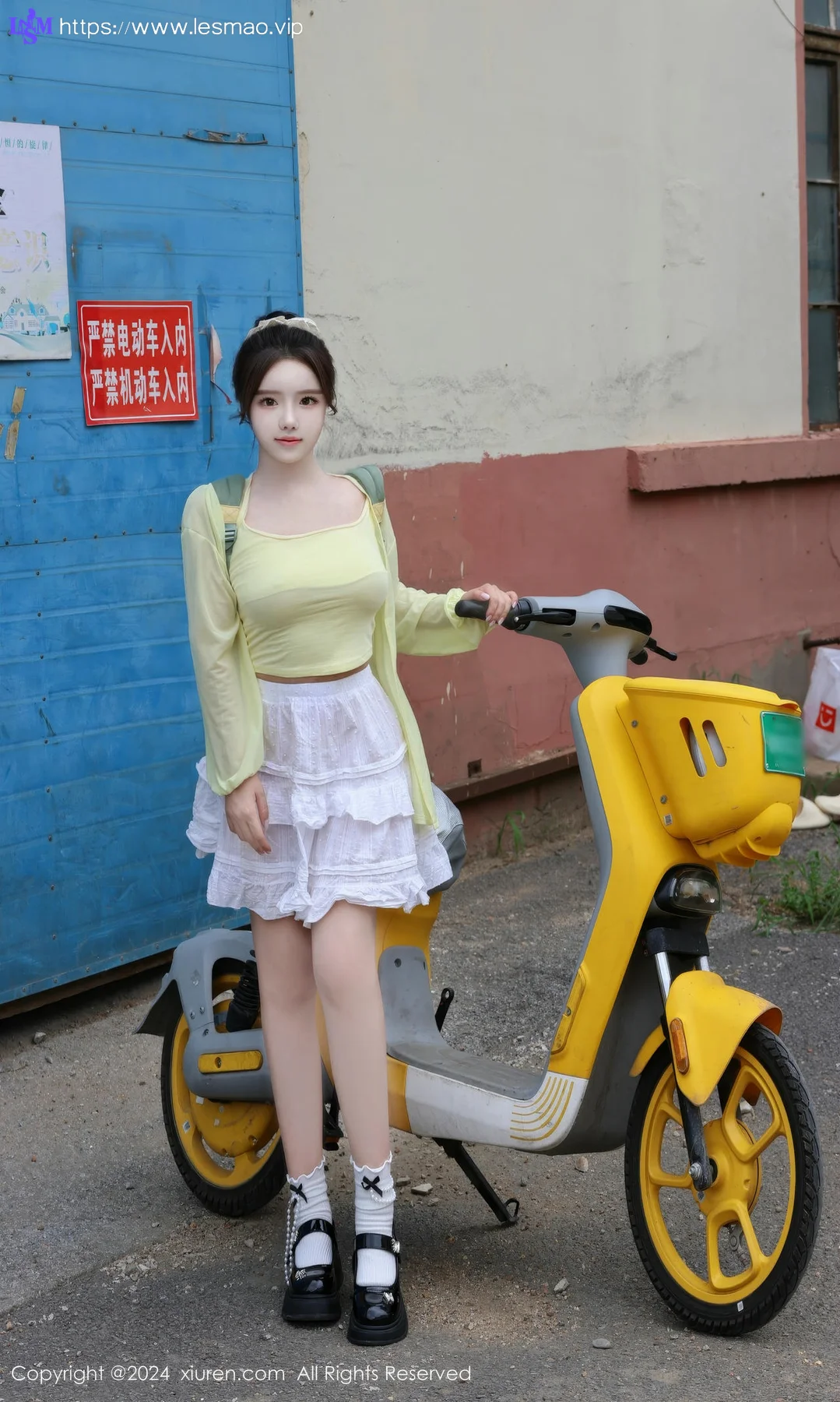 XiuRen 秀人 No.9024 小薯条nienie 共享电动车主题拍摄性感写真11 - 83