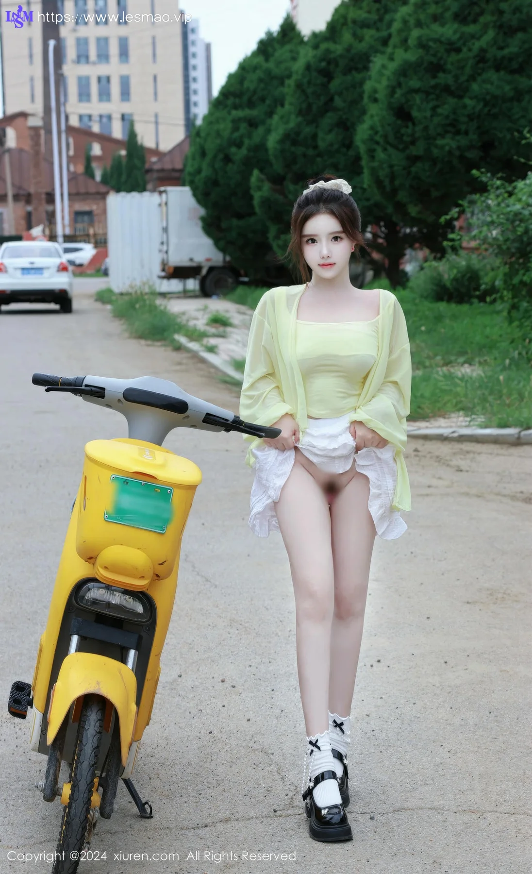 XiuRen 秀人 No.9024 小薯条nienie 共享电动车主题拍摄性感写真11 - 85
