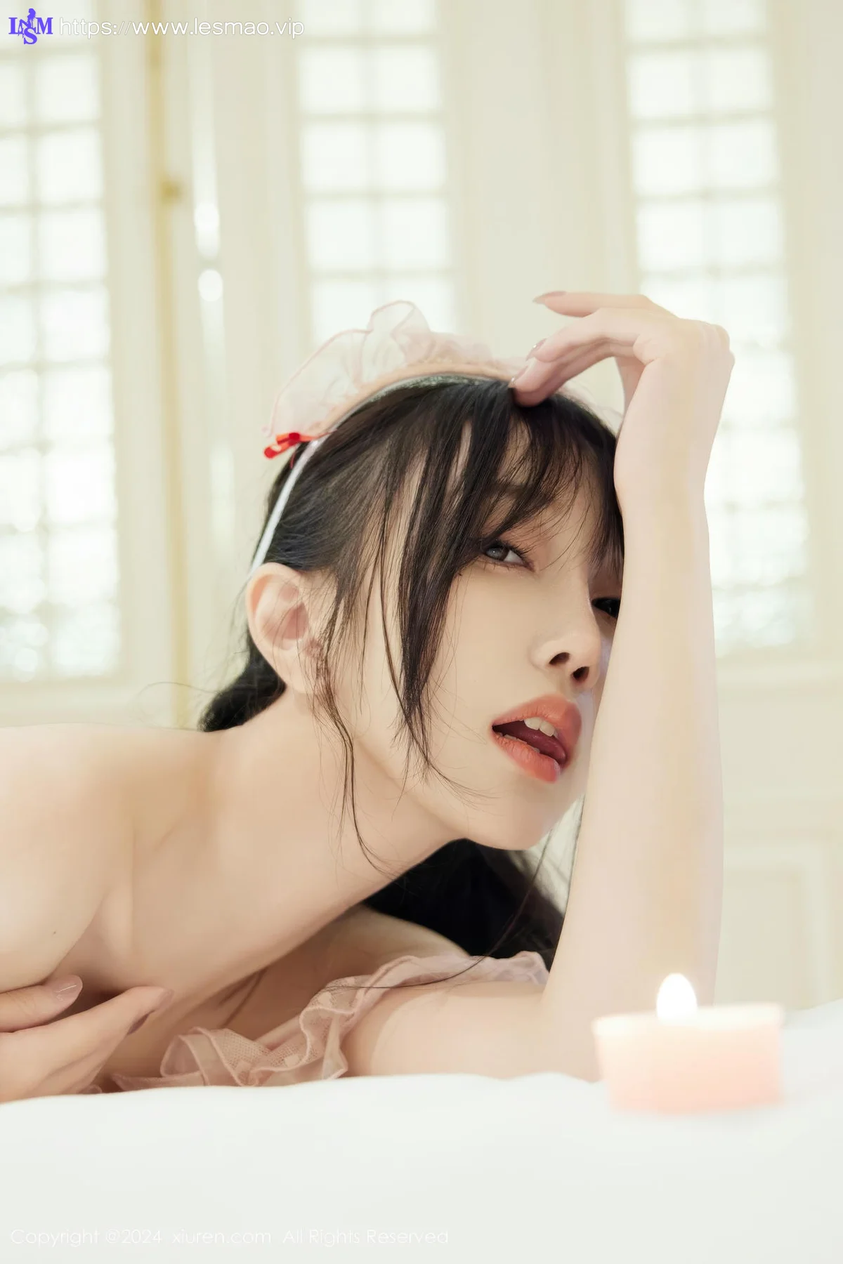 XiuRen 秀人 No.9027 玥儿玥er 粉色女仆装扮性感写真22 - 35