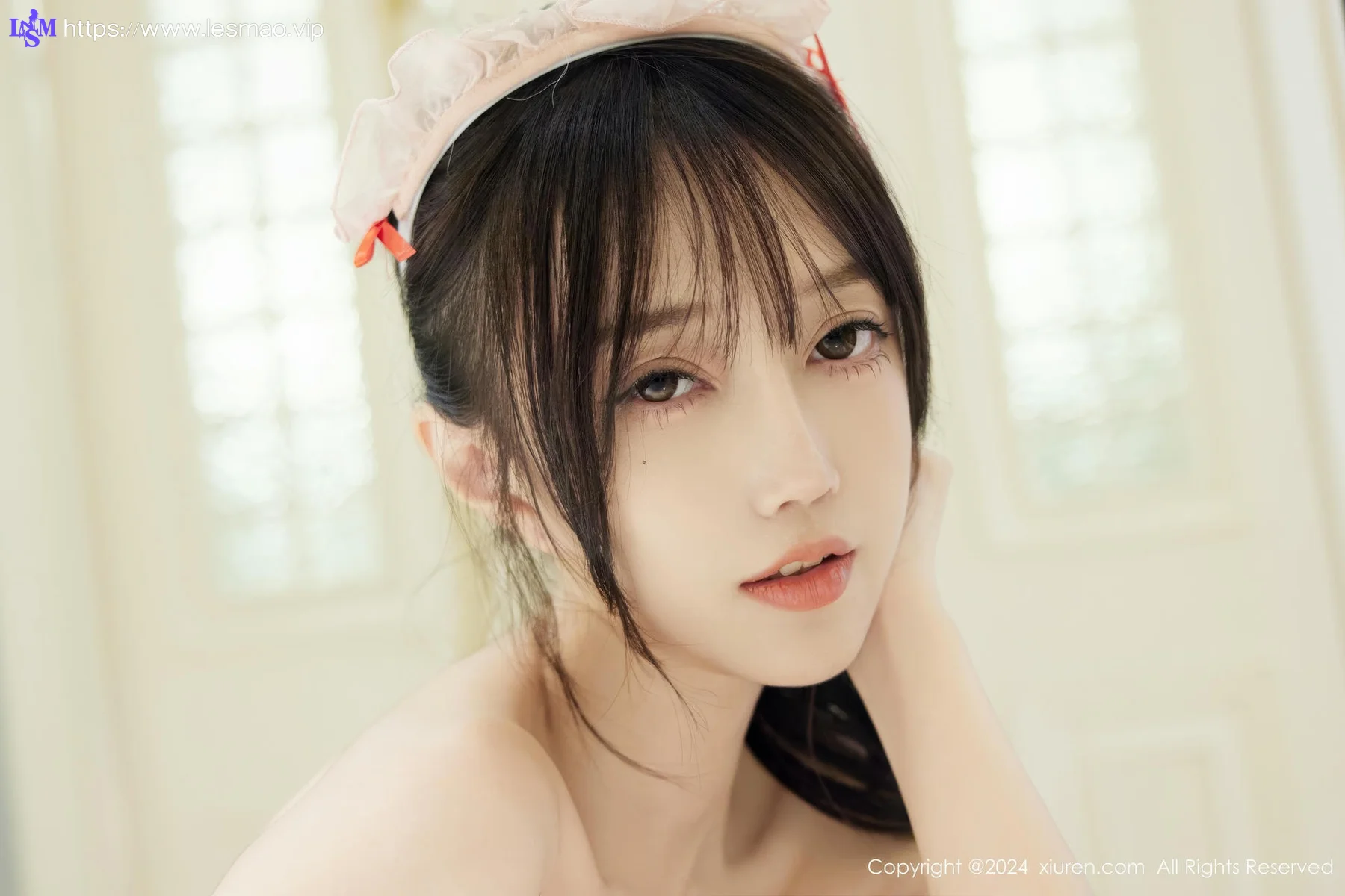 XiuRen 秀人 No.9027 玥儿玥er 粉色女仆装扮性感写真22 - 36